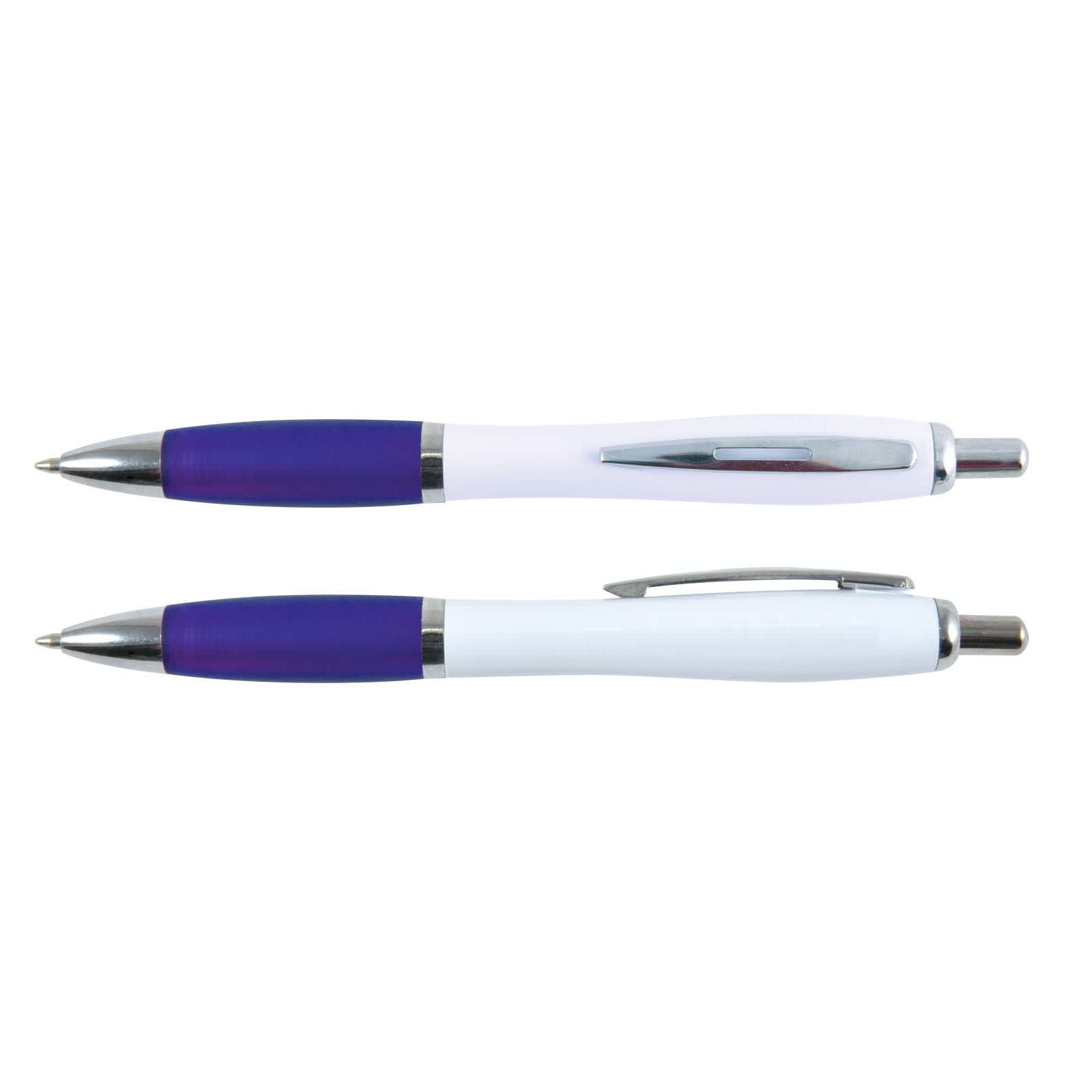 Viva Pen - White Barrel - LL434 Image White/Dark Blue