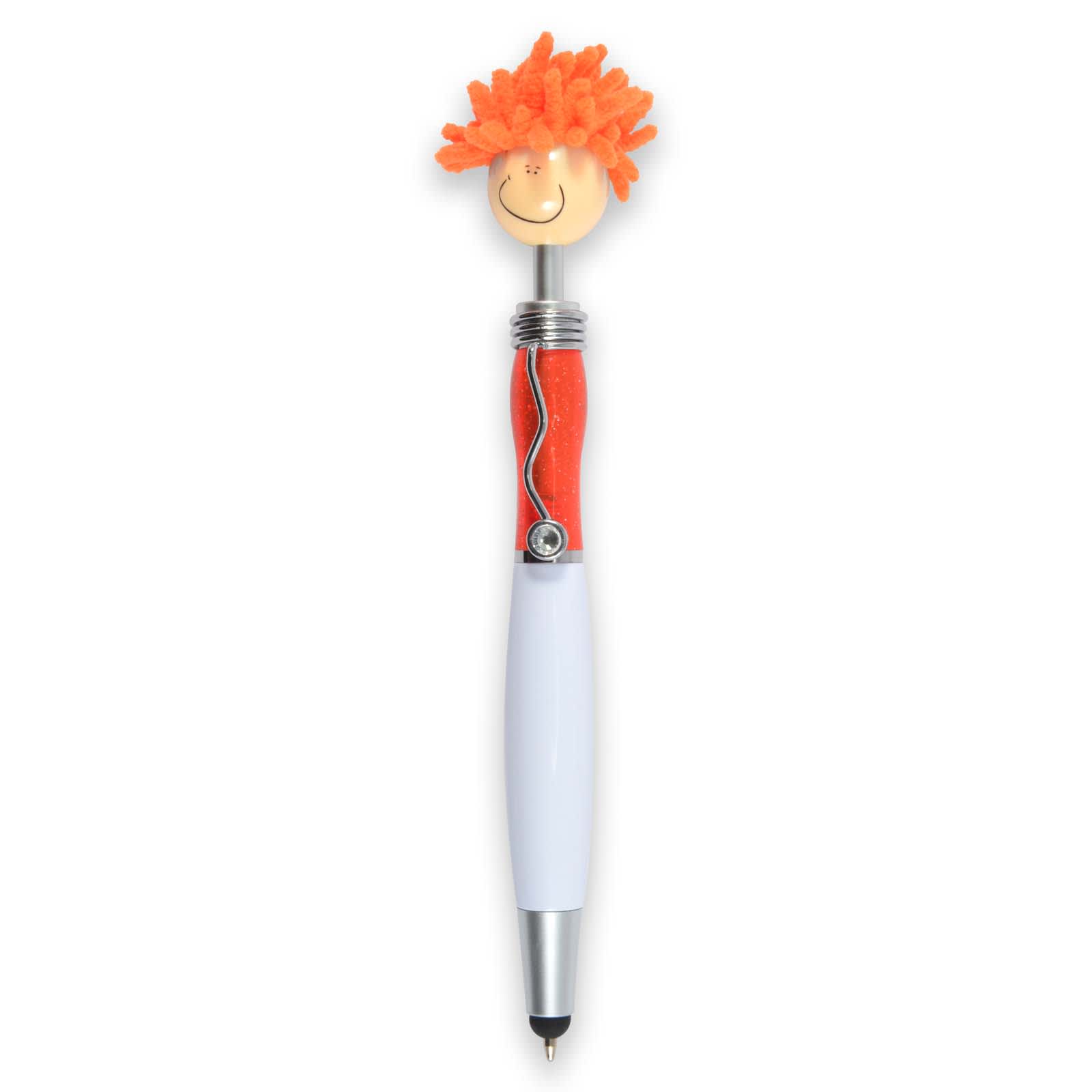 Mop Top Jazz Pen / Stylus - LL4602 Image Orange
