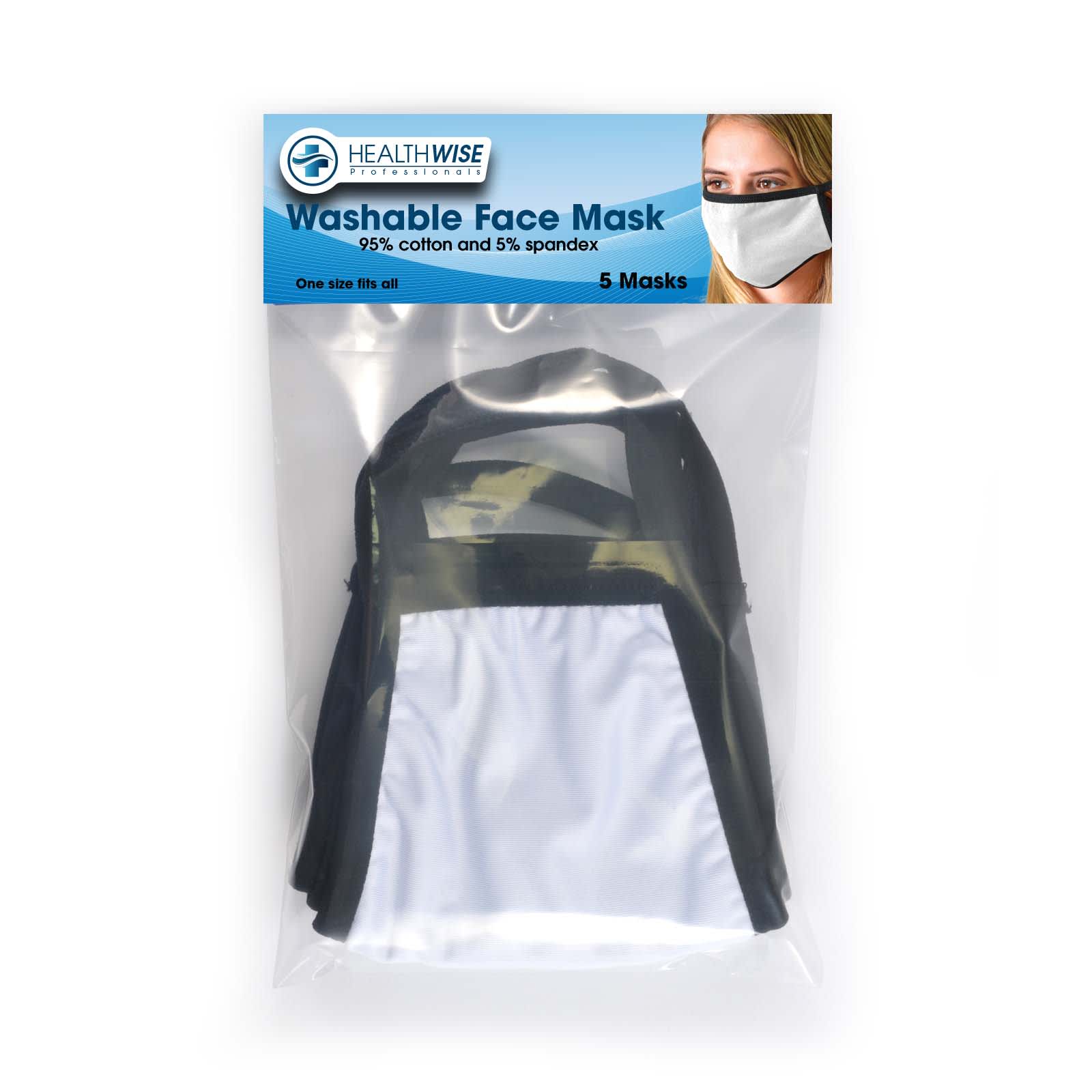 5 Pack - Shield Face Masks - LL6022 Image 
