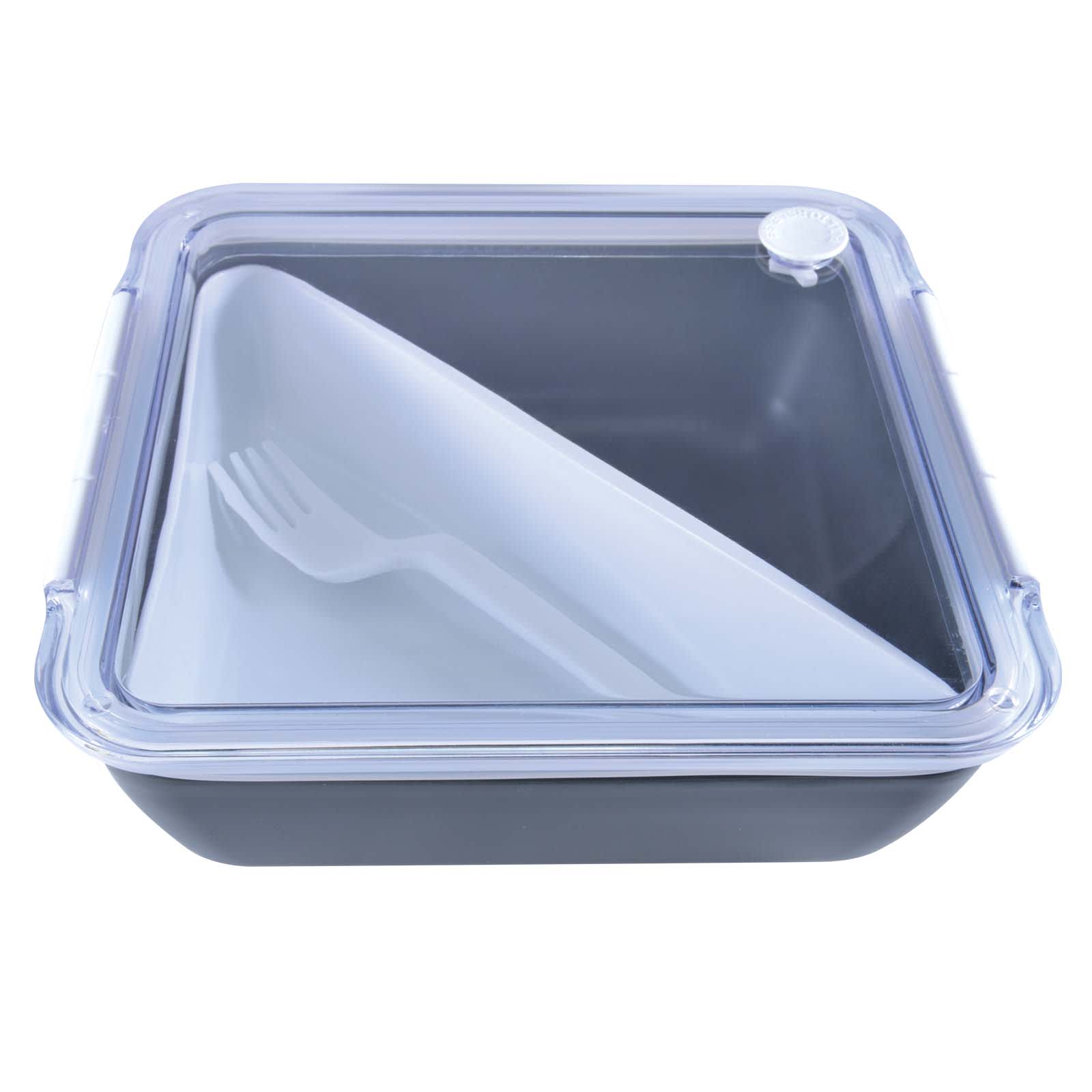 Zest Lunch Box / Food Container - LL6185 Image Clear/Black