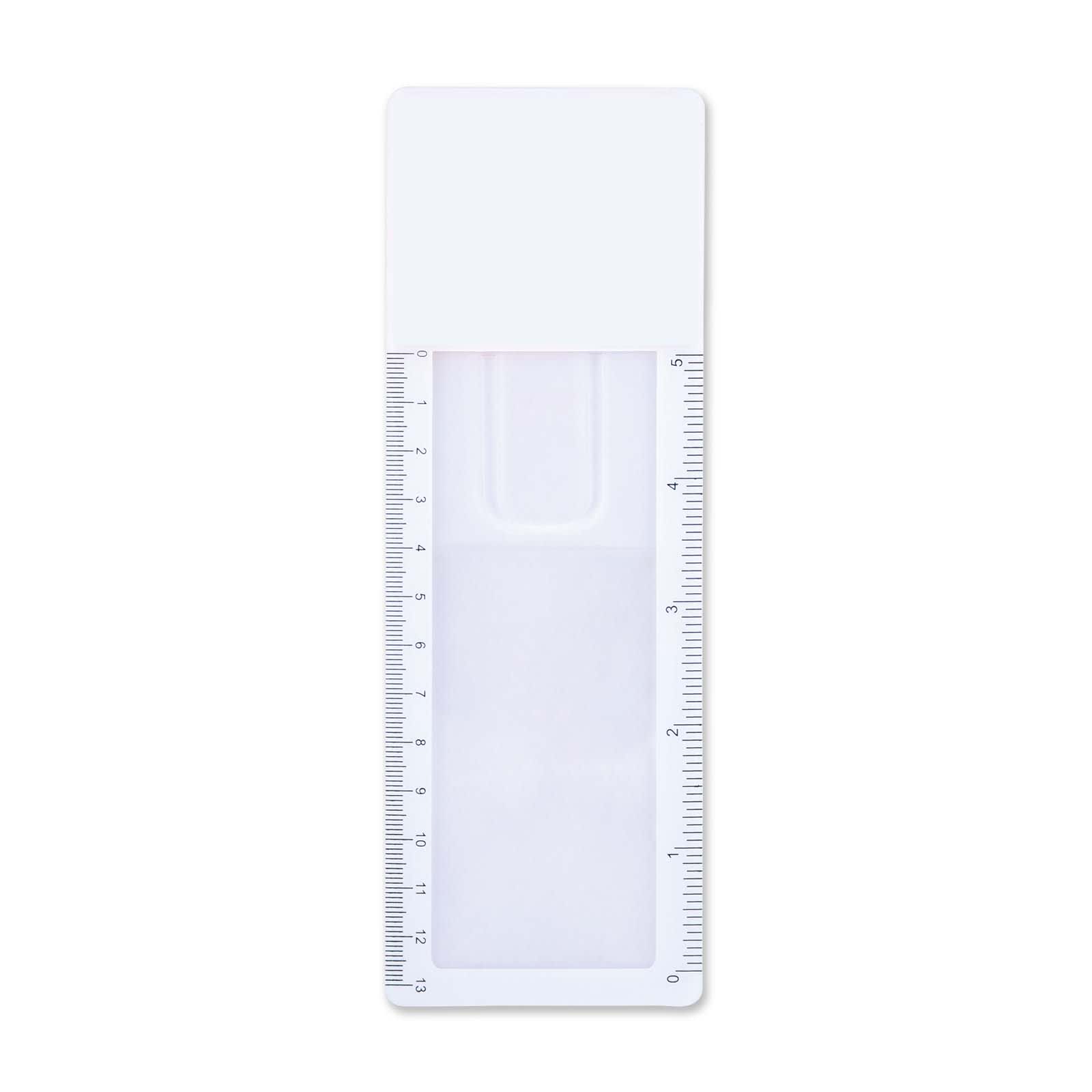 Focus Bookmark Magnifier Ruler - LL678 Image White/Clear