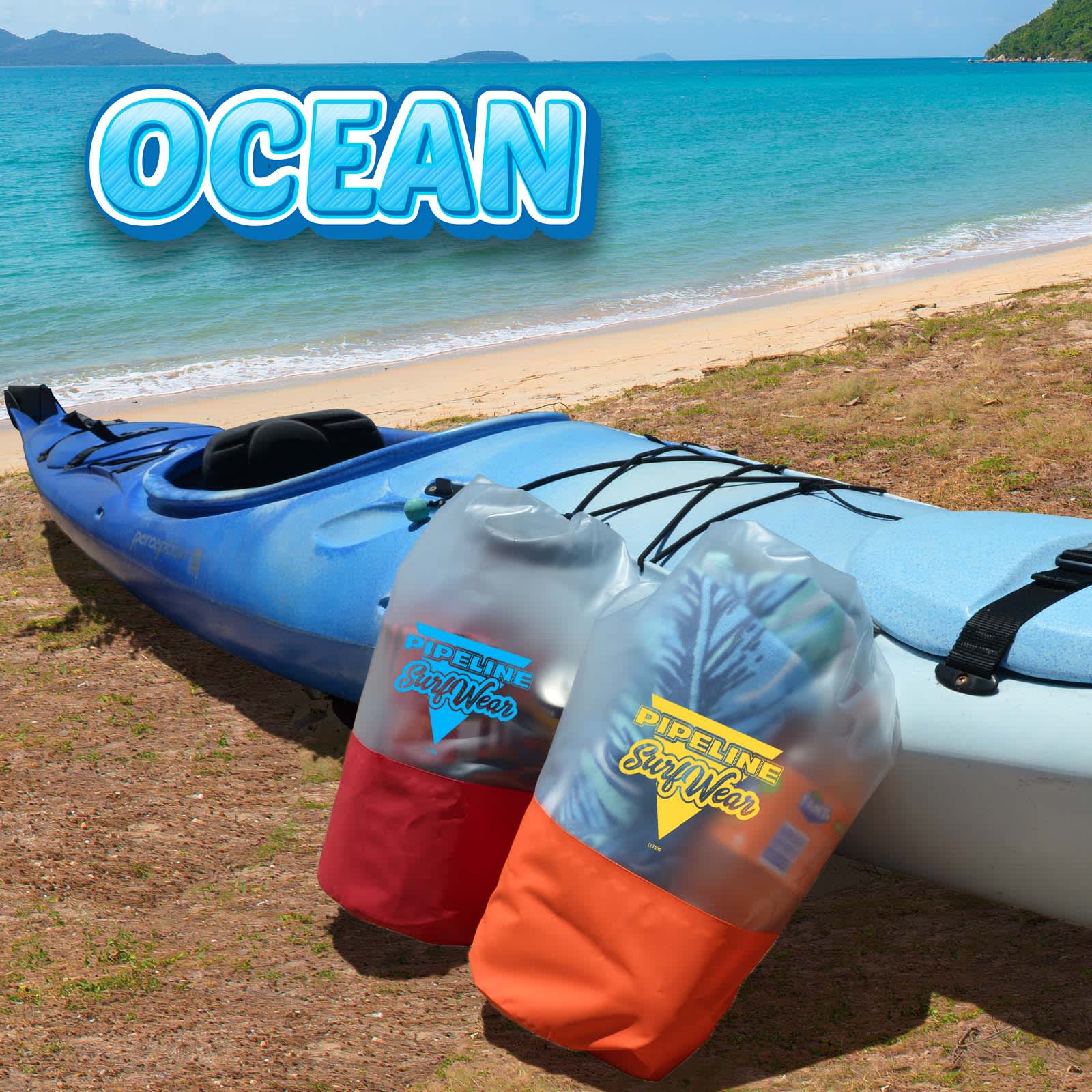 Ocean 10 Litre Waterproof Bag - LL7505 Image 