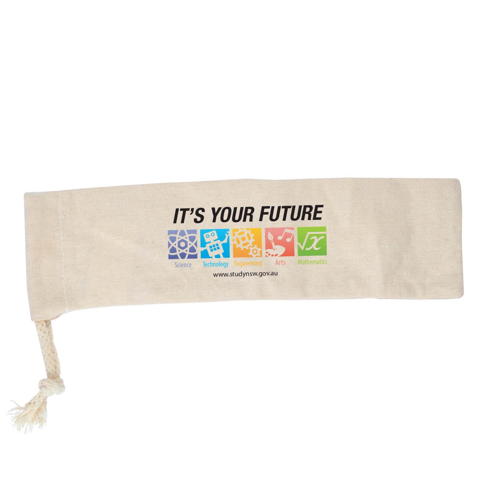 Calico Drawstring Pouch - image 1