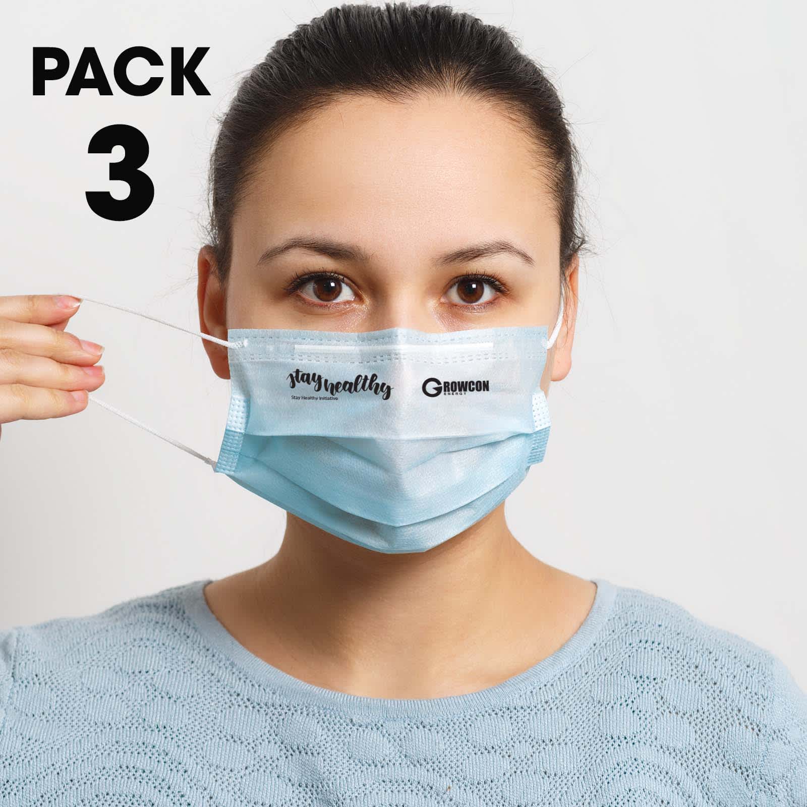 3 Pack – Disposable Face Masks
