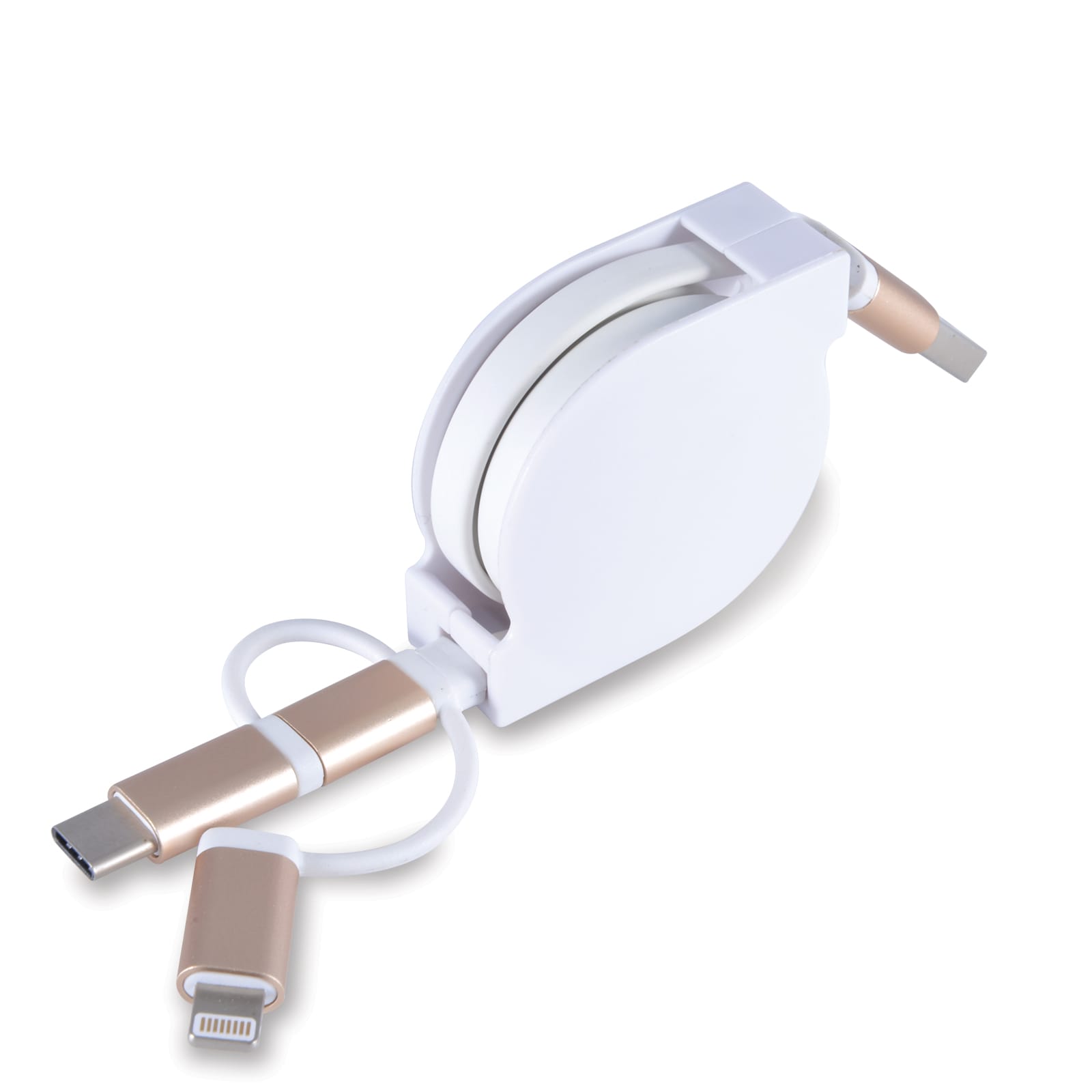 Fury 3 in 1 Cable - LL9353 Image White