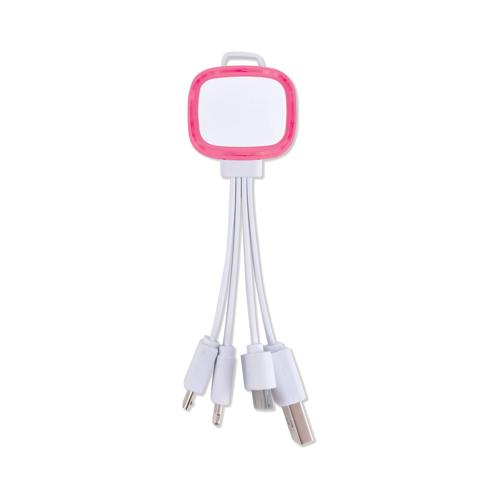 Family Light Up 3 in 1 Cable - LL9404 Image White/Pink