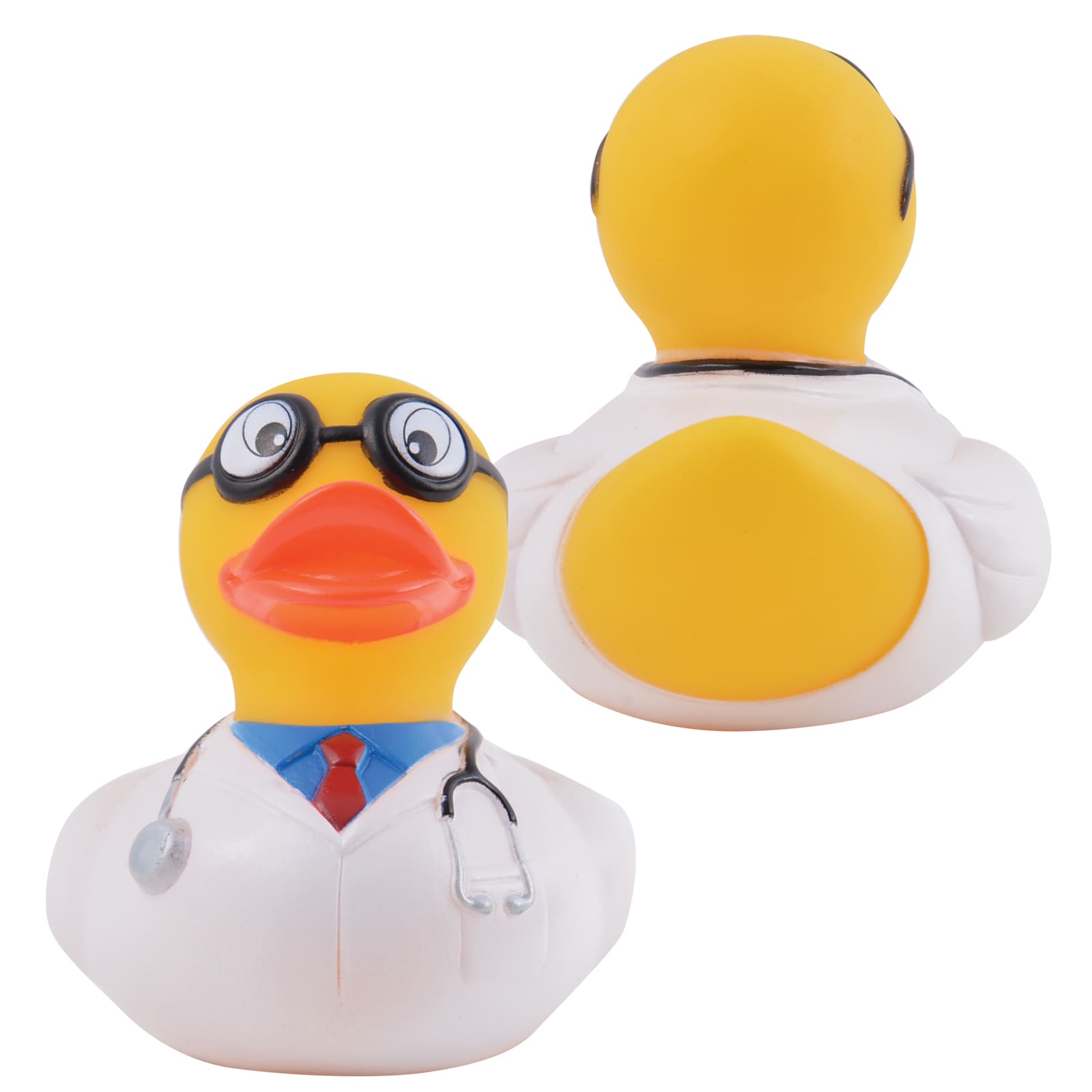Doctor Quack PVC Bath Duck - LN1037 Image Yellow/White