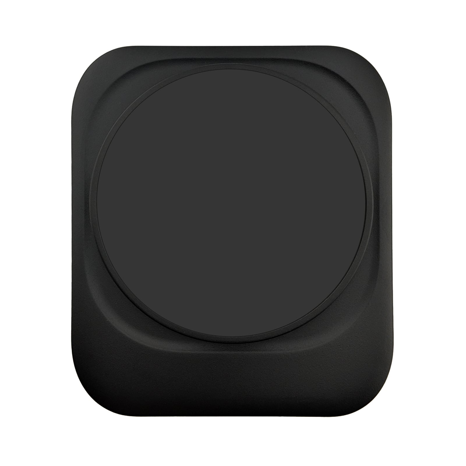 A black Spartan 3-in-1 wireless charger with a smooth, circular charging surface. Features a minimalist design.