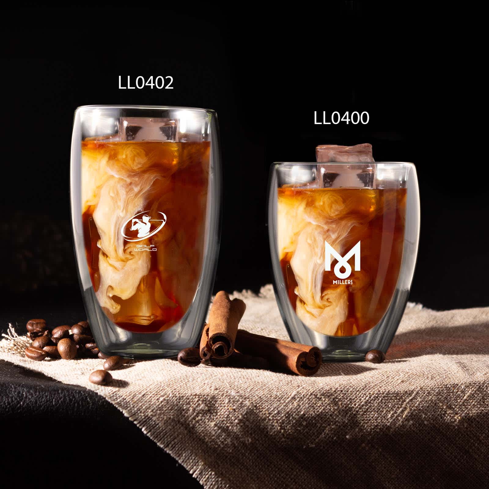 Sierra 450ml Double Wall Glass Cup - LL0402 Image