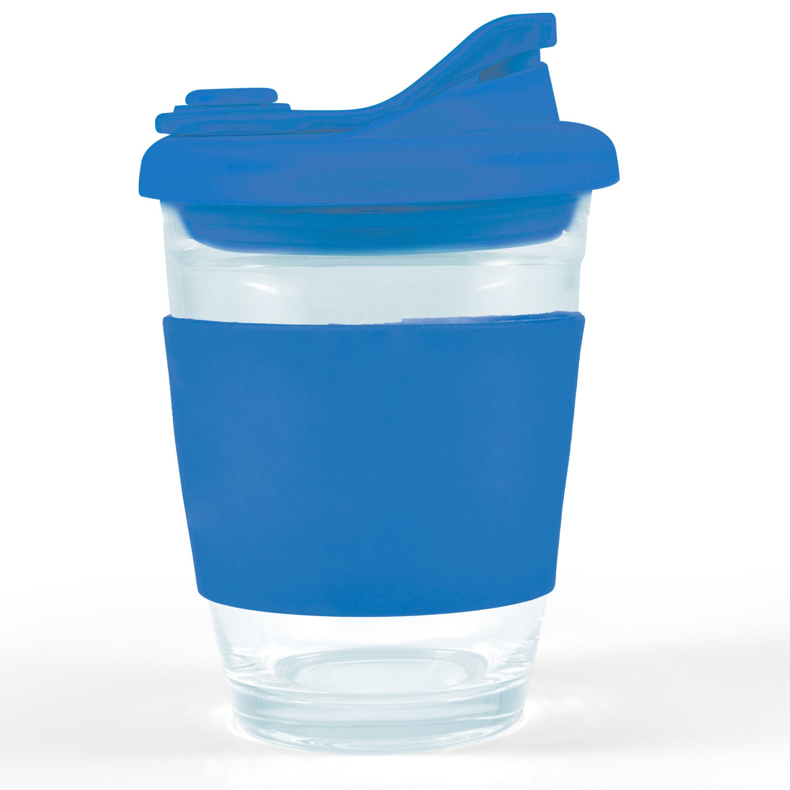 Vienna Coffee Cup with Snap Lid – 320ml Reusable Borosilicate Glass Mug, Durable and Thermal Shock Resistant, Customizable Silicone Sleeve and Snap Piece, Gift Box Included