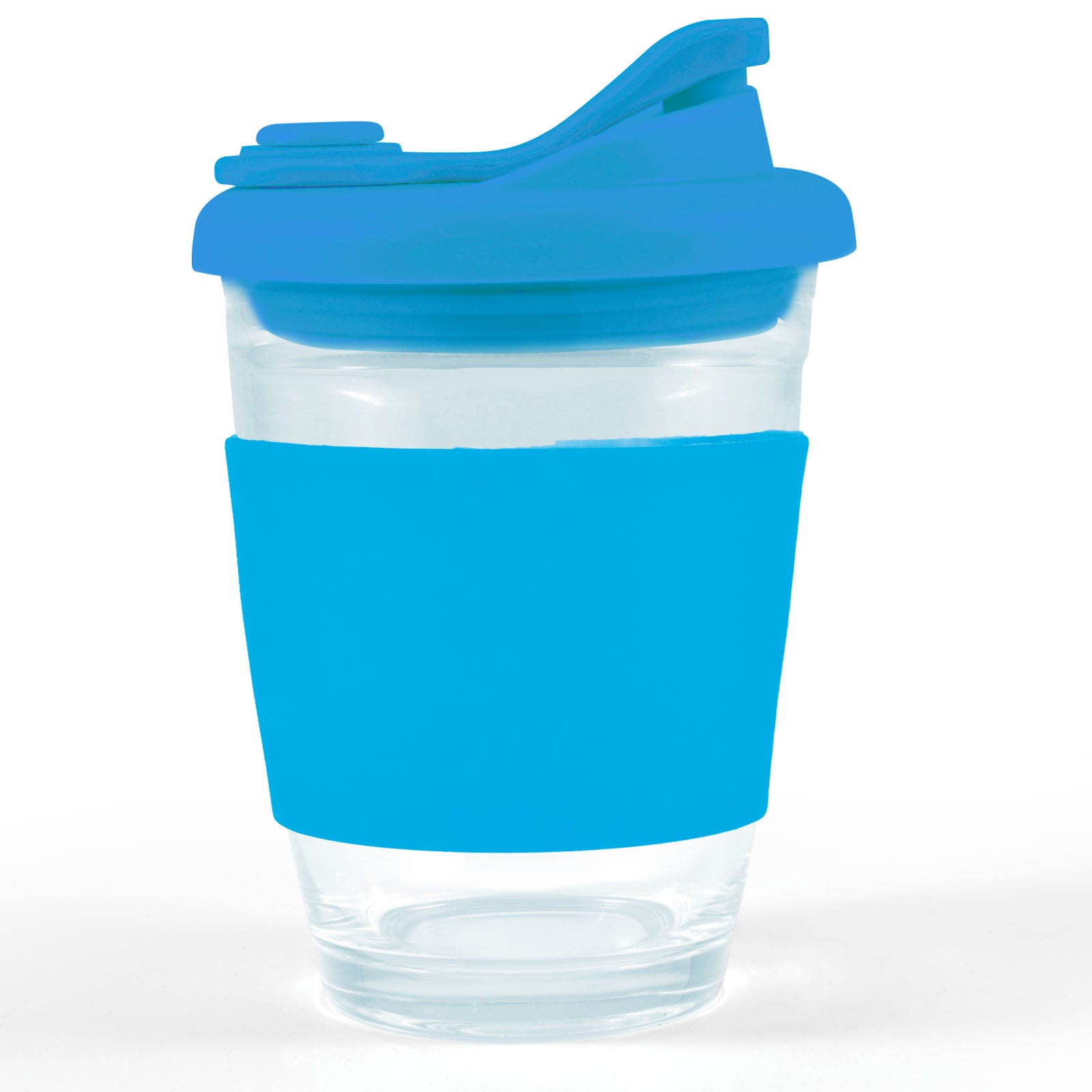 Vienna Coffee Cup with Snap Lid – 320ml Reusable Borosilicate Glass Mug, Durable and Thermal Shock Resistant, Customizable Silicone Sleeve and Snap Piece, Gift Box Included