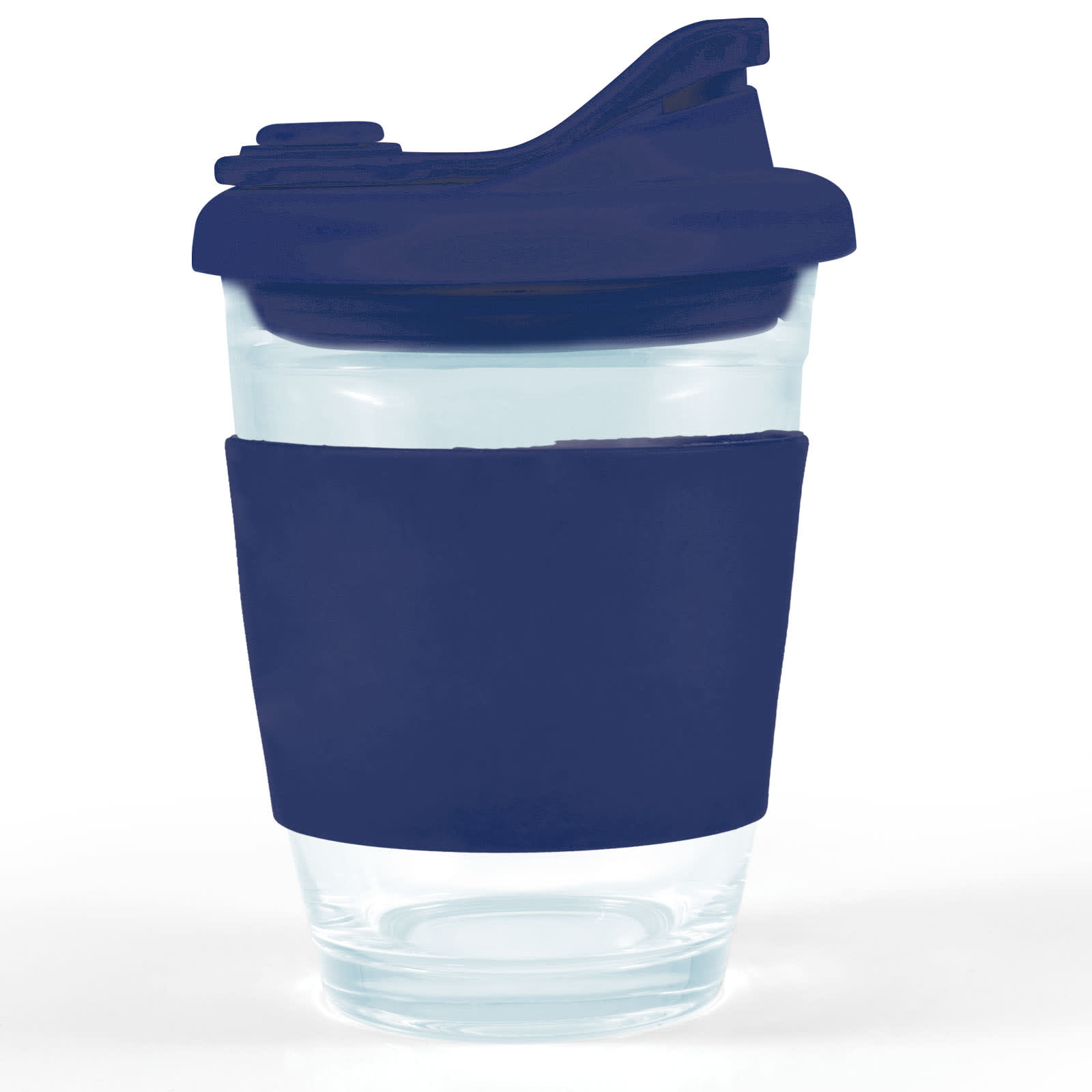 Vienna Coffee Cup with Snap Lid – 320ml Reusable Borosilicate Glass Mug, Durable and Thermal Shock Resistant, Customizable Silicone Sleeve and Snap Piece, Gift Box Included