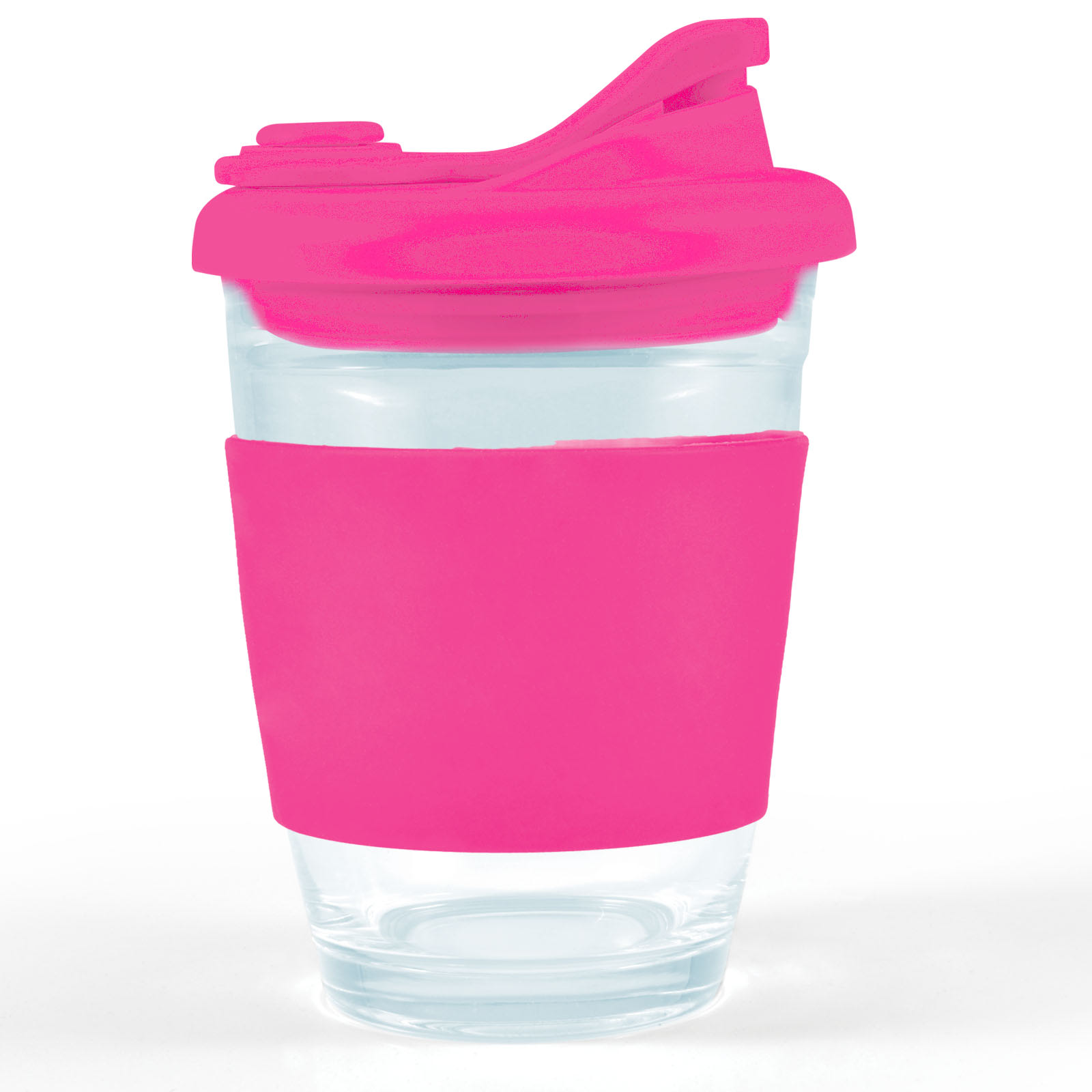 Vienna Coffee Cup with Snap Lid – 320ml Reusable Borosilicate Glass Mug, Durable and Thermal Shock Resistant, Customizable Silicone Sleeve and Snap Piece, Gift Box Included
