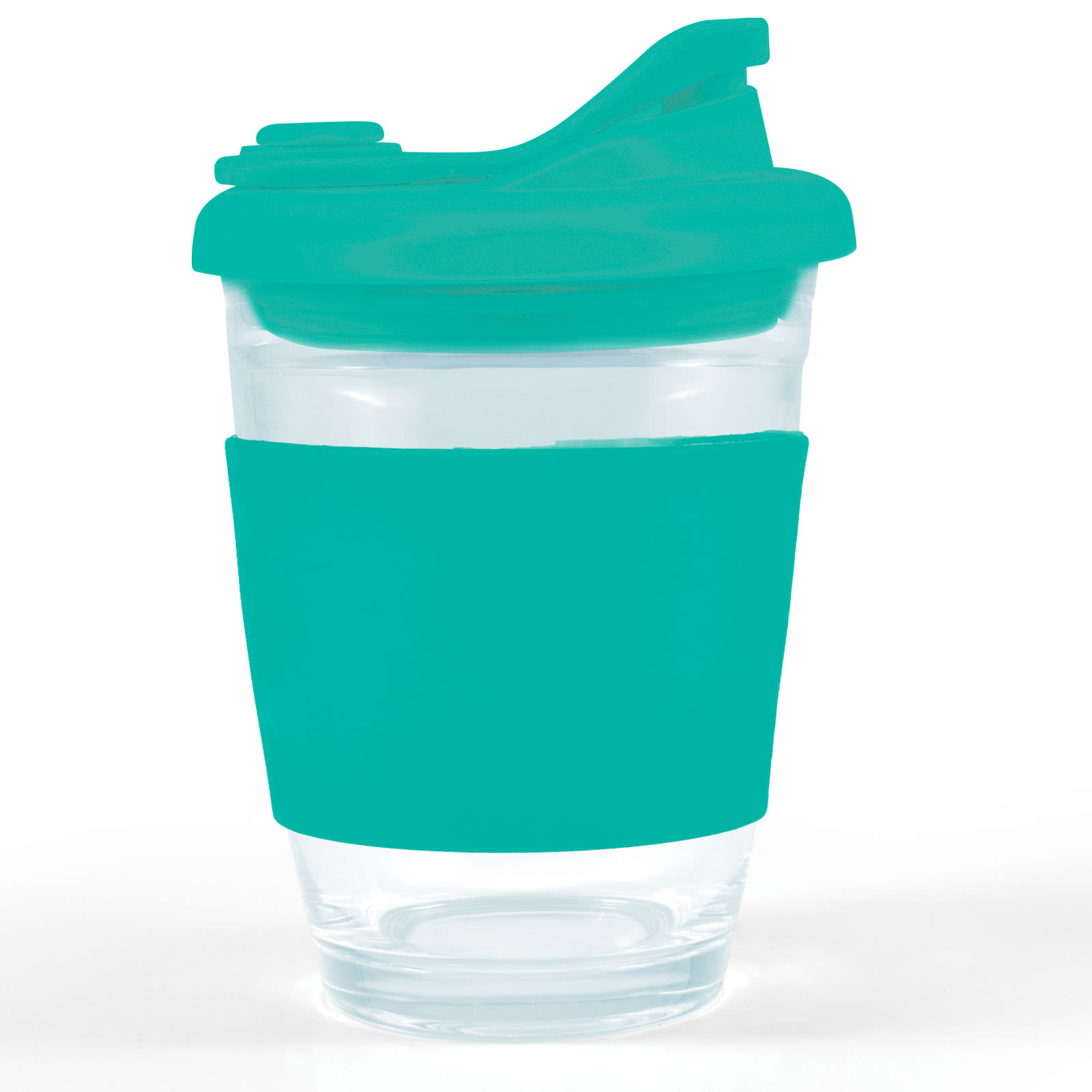 Vienna Coffee Cup with Snap Lid – 320ml Reusable Borosilicate Glass Mug, Durable and Thermal Shock Resistant, Customizable Silicone Sleeve and Snap Piece, Gift Box Included