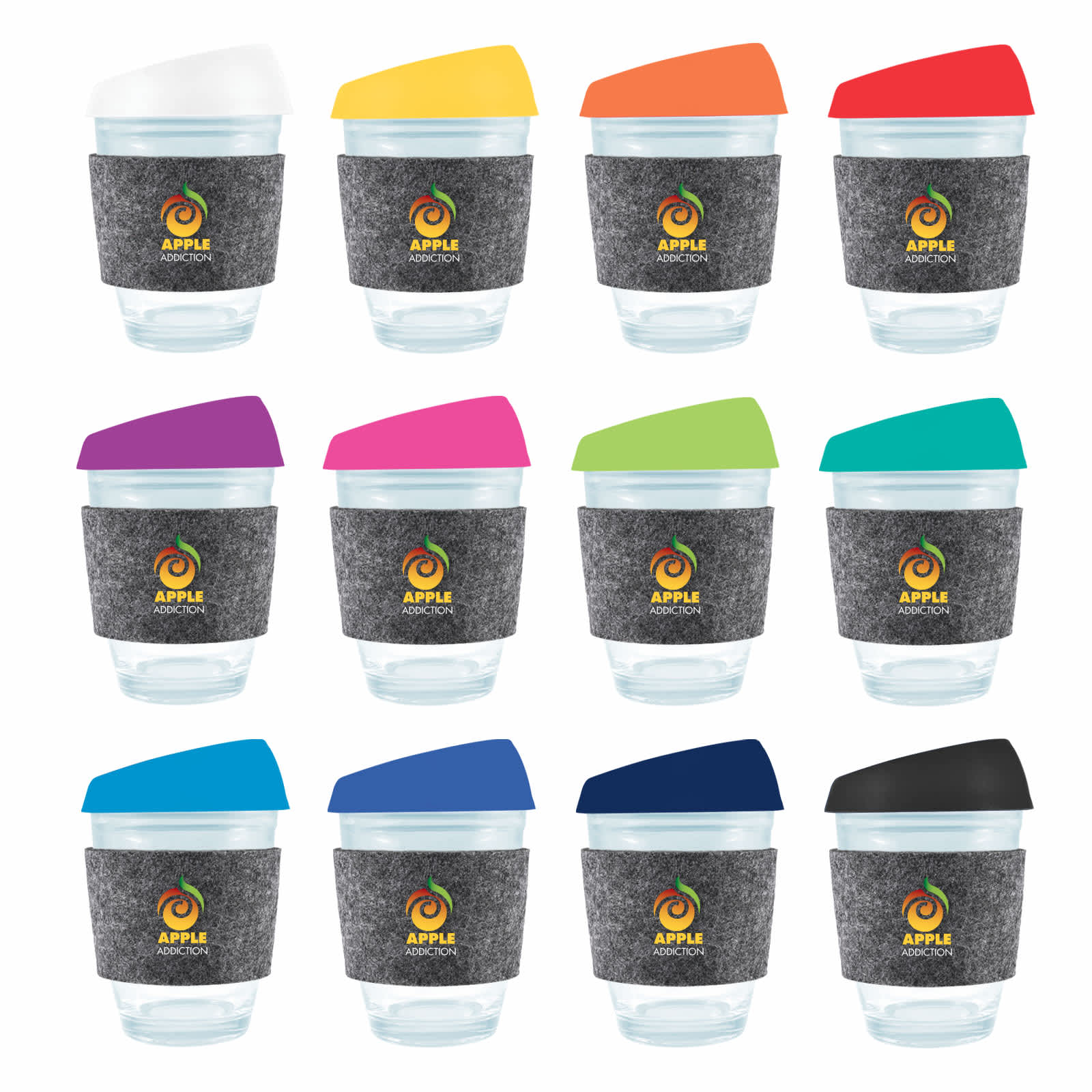 Alternative view of Vienna Coffee Cup / Silicone Lid / RPET Band