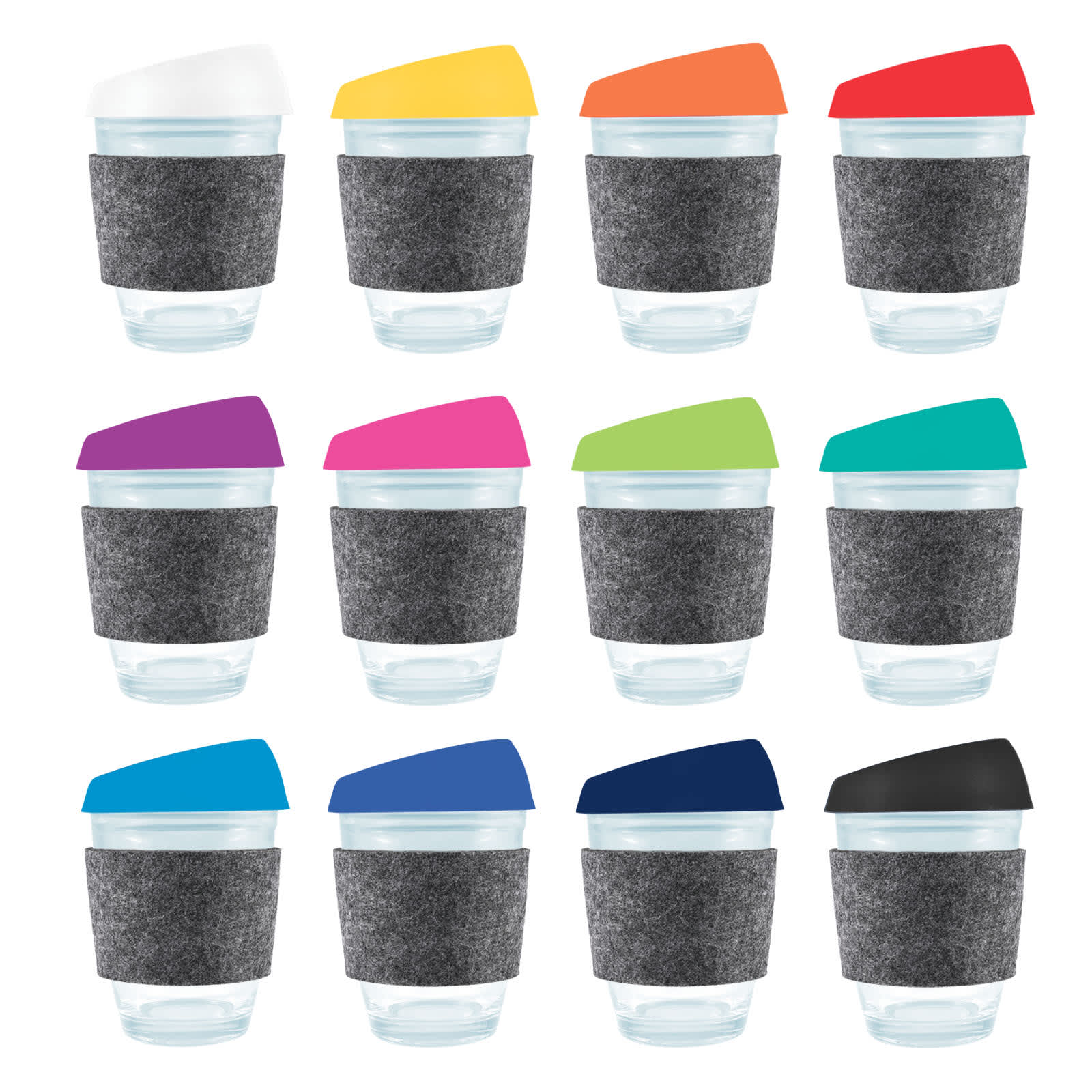 Vienna Coffee Cup / Silicone Lid / RPET Band - LL0450 Image 
