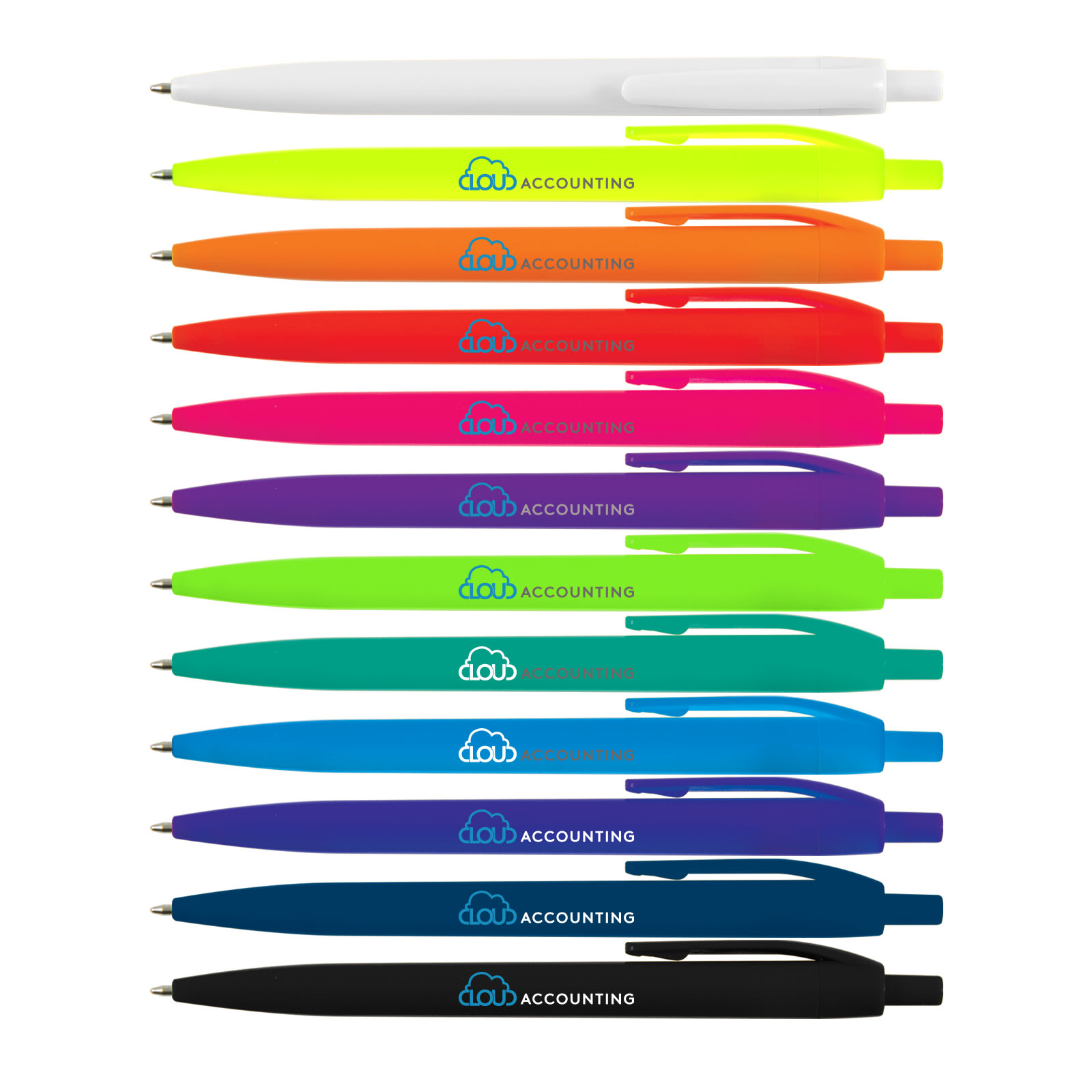 Javelin Pen – Sleek Push-Button Ballpoint Pen with Glossy Barrel, 2.1km Writing Distance, Durable ABS Construction, and Black Ink – Available in Vibrant Colours