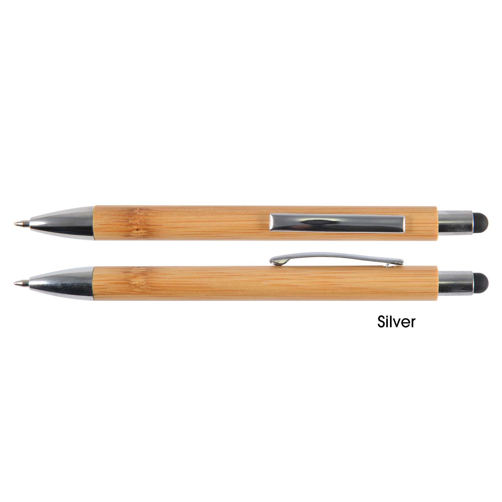Aspen Bamboo Pen / Stylus - LL2035 Image Silver