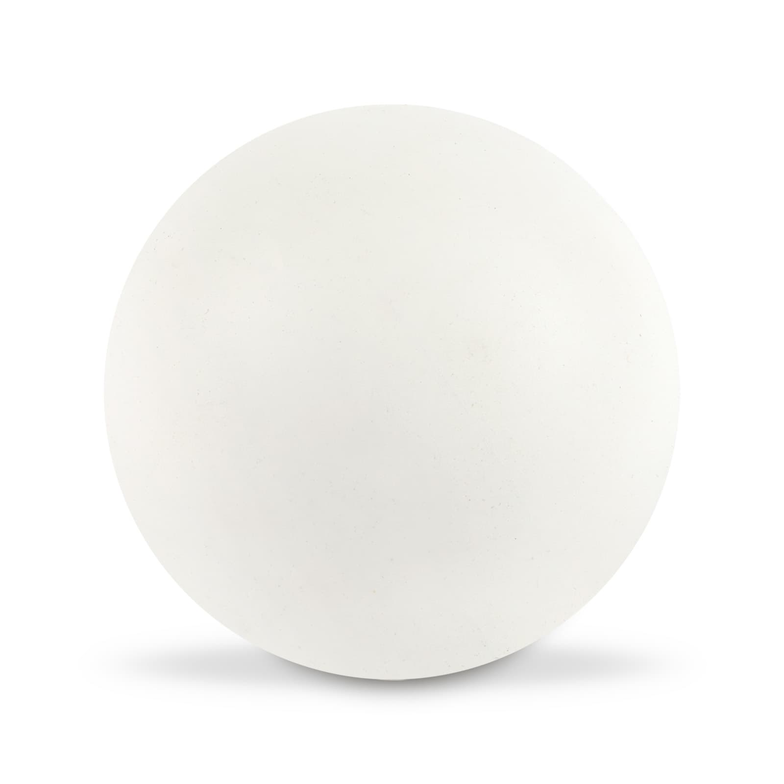 A white Hi Bounce Ball with a smooth surface and a round shape.