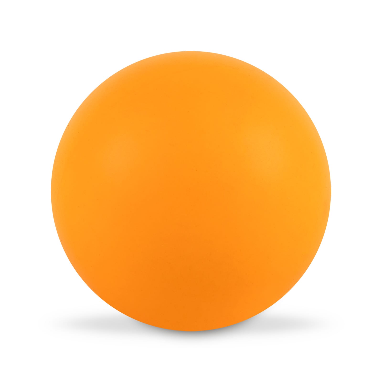 A bright orange Hi Bounce Ball, featuring a smooth, matte surface and a perfectly round shape.