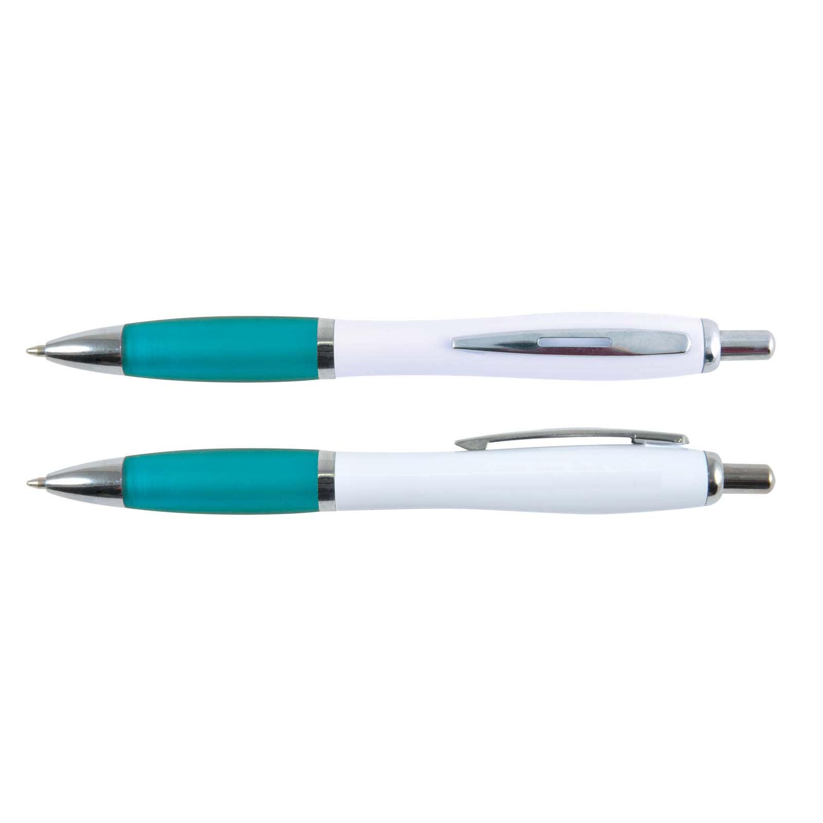 Viva Pen - White Barrel - LL434 Image White/Teal