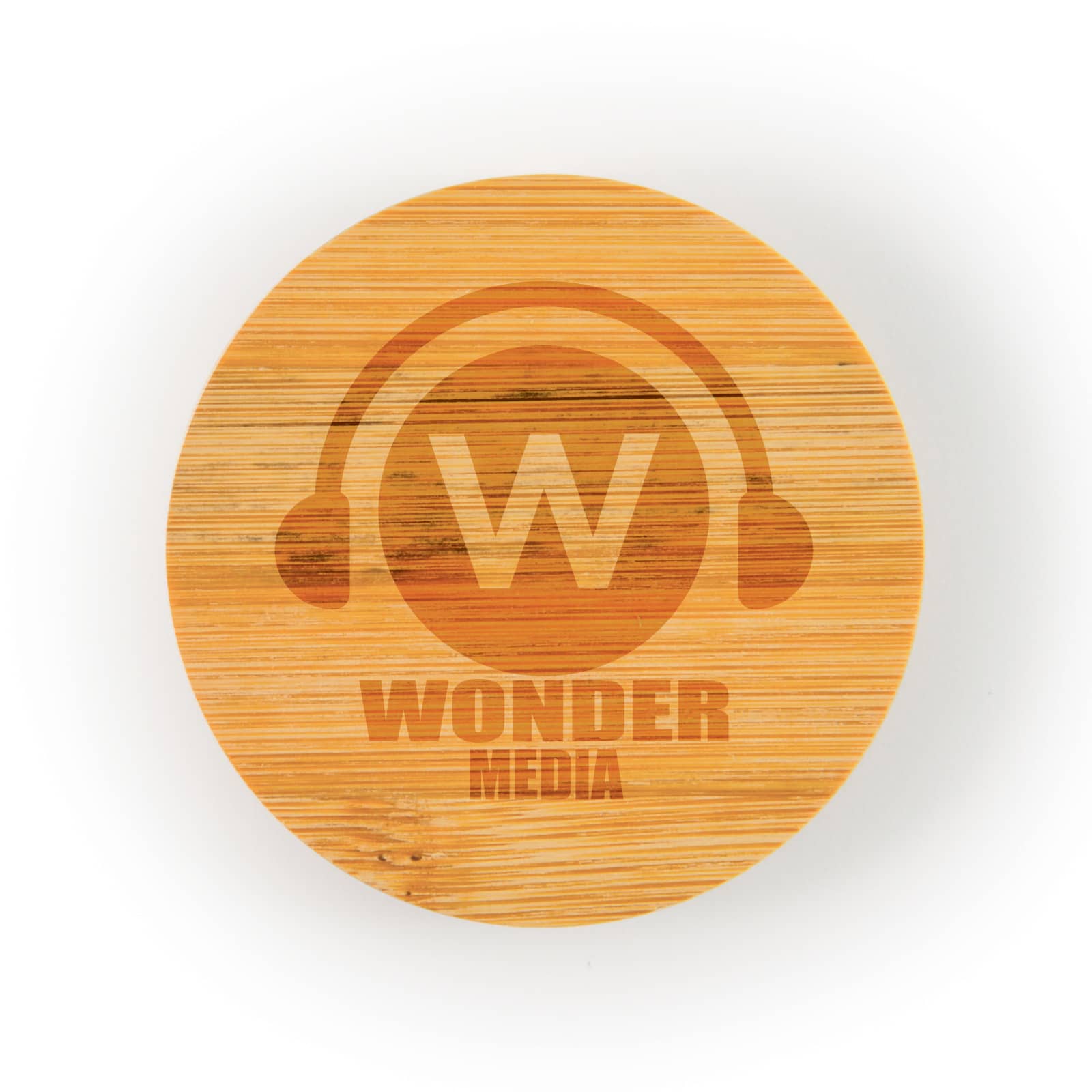 Discus Bamboo Bottle Opener Coaster - LL4998 Image