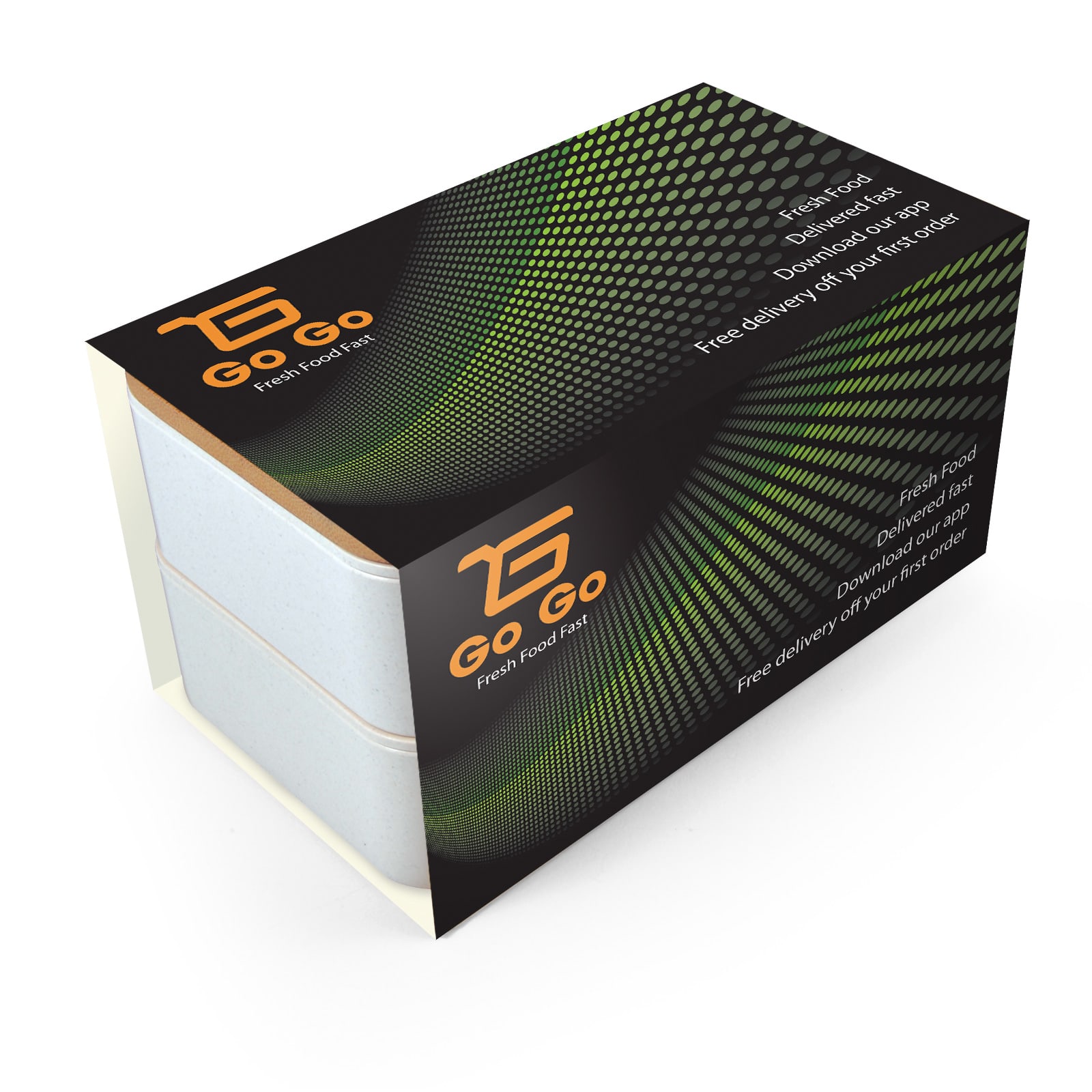 Stax Eco Lunch Box with Phone Holder Lid - LL6362 Image