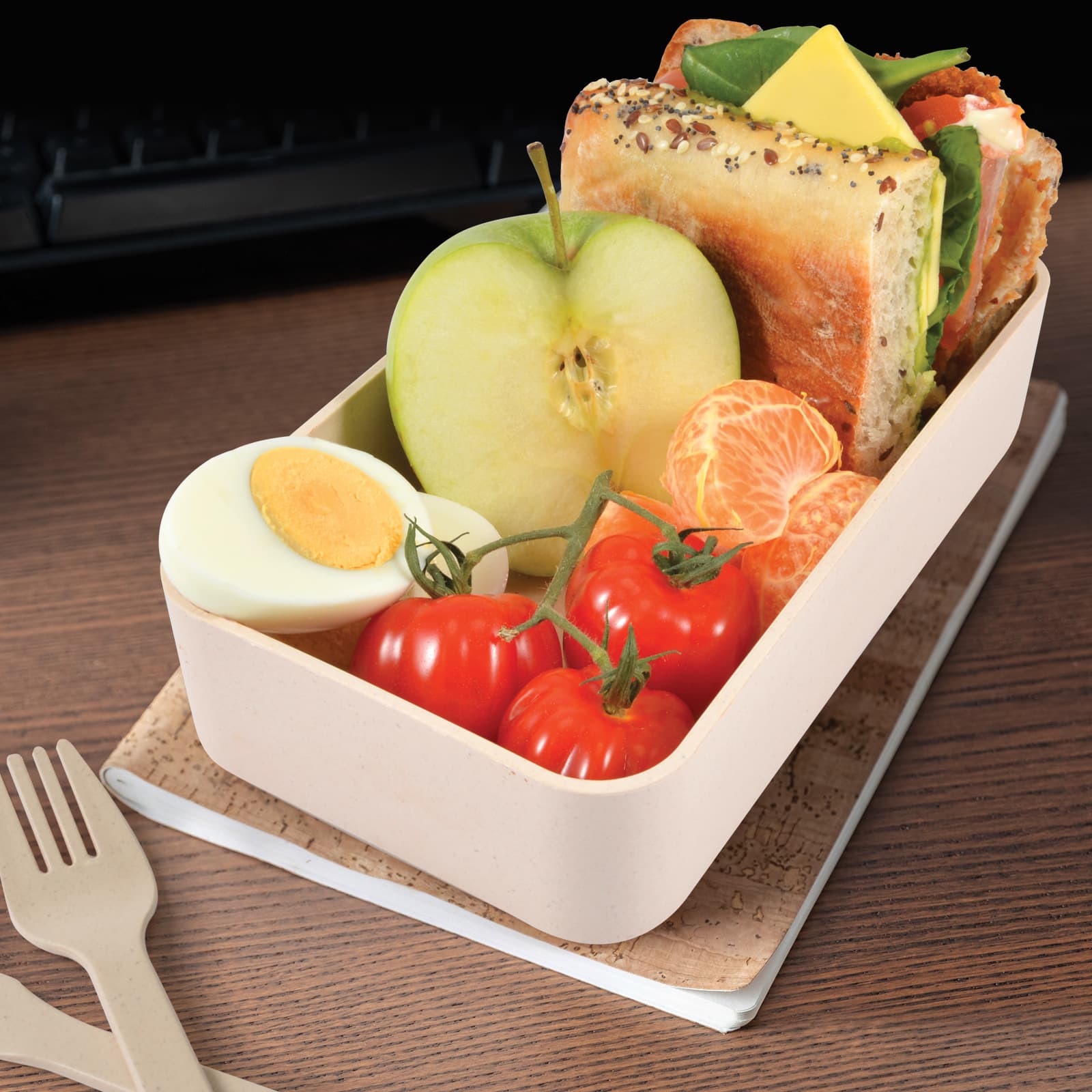 Stax Eco Lunch Box with Phone Holder Lid - LL6362 Image