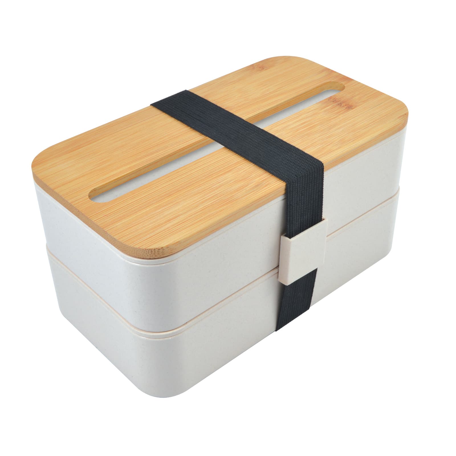 Stax Eco Lunch Box with Phone Holder Lid - LL6362 Image Wheat Fibre Base