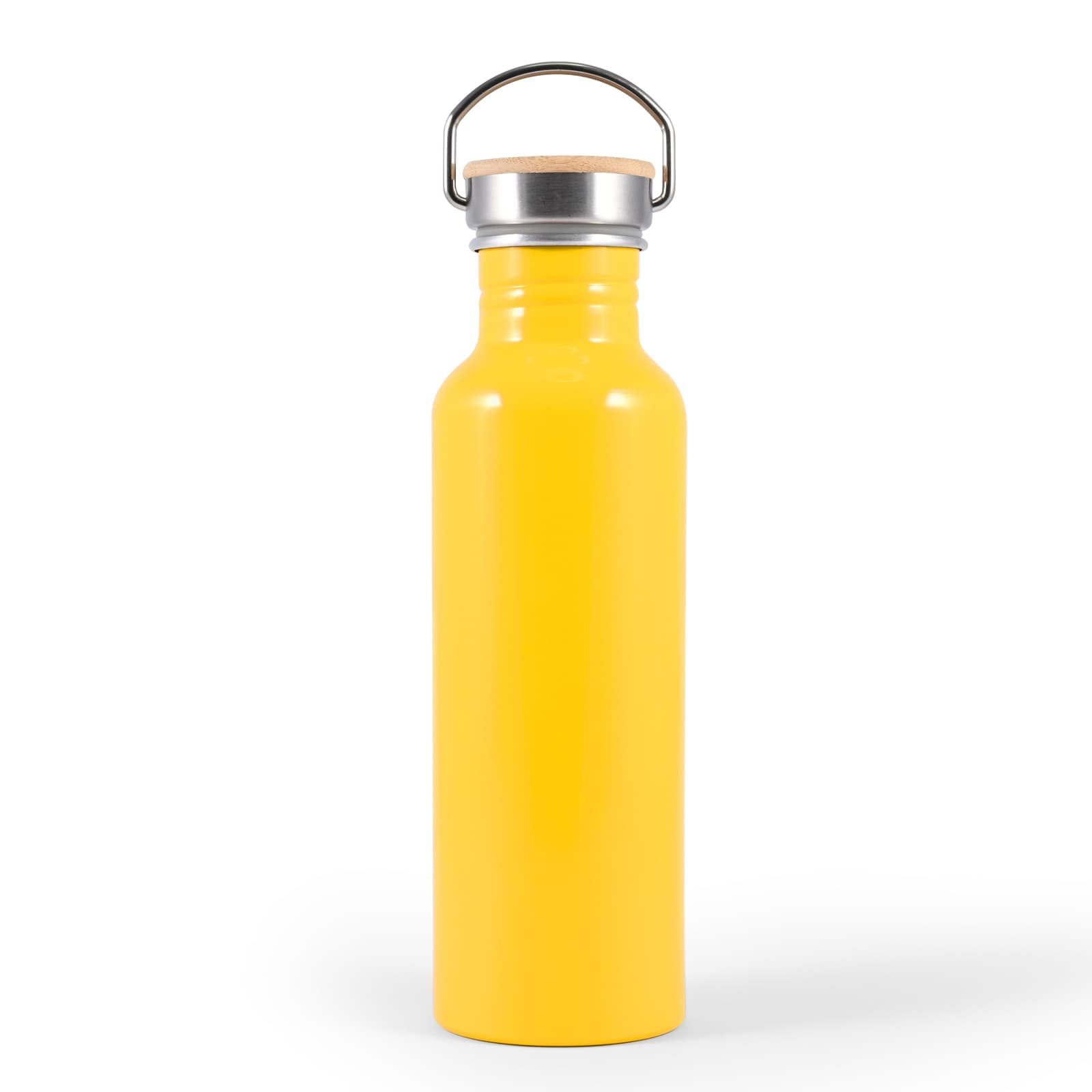 Chat Recycled Aluminium Drink Bottle - LL6991 Image Yellow
