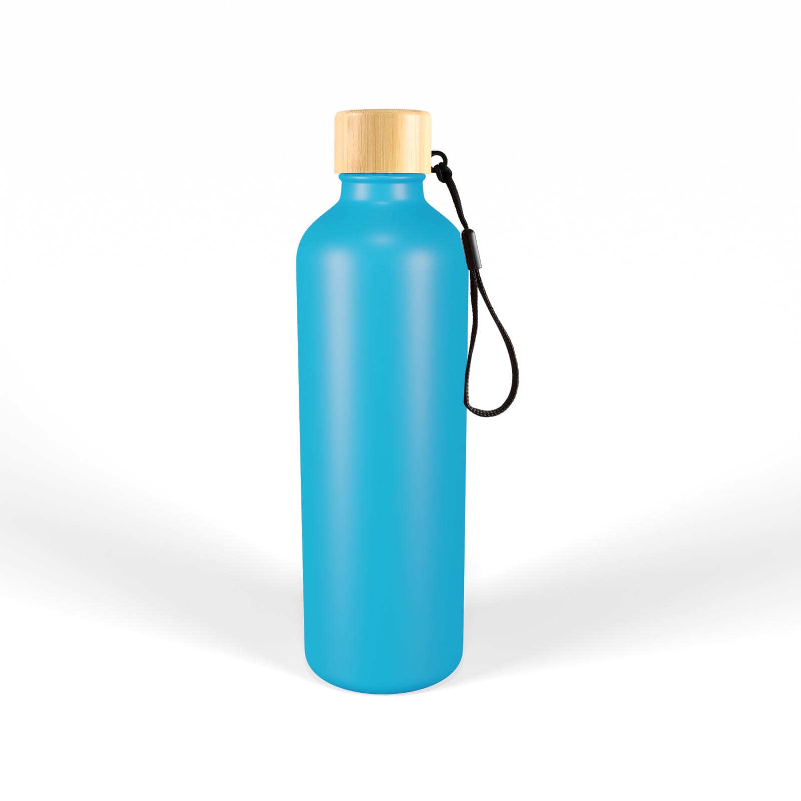 Gelato Aluminium Drink Bottle with Bamboo Lid - LL6997 Image 