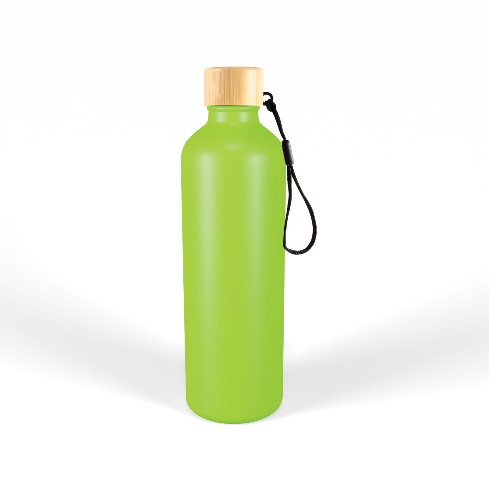 Gelato Aluminium Drink Bottle with Bamboo Lid - LL6997 Image 
