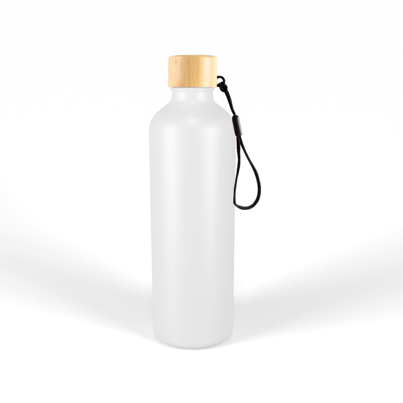 Gelato Aluminium Drink Bottle with Bamboo Lid - LL6997 Image 
