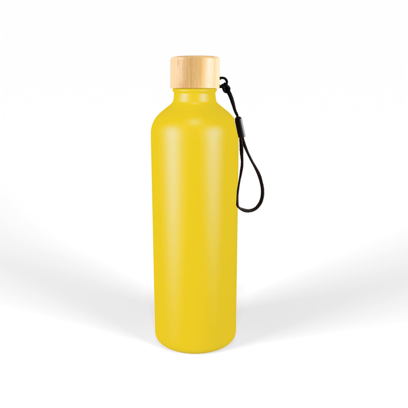 Gelato Aluminium Drink Bottle with Bamboo Lid - LL6997 Image 