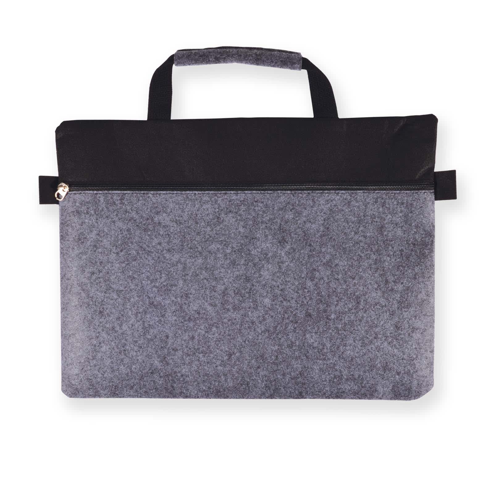 Montana RPET Felt Satchel - LL7027 Image Grey/Black