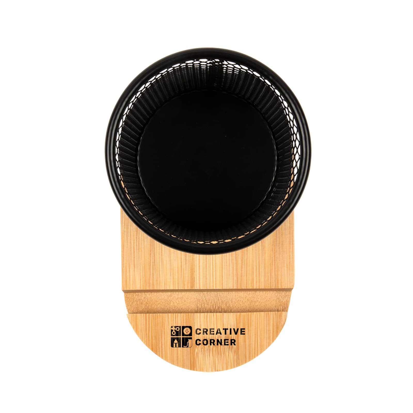 Alternative view of Bamboo Pen Tidy Phone Stand