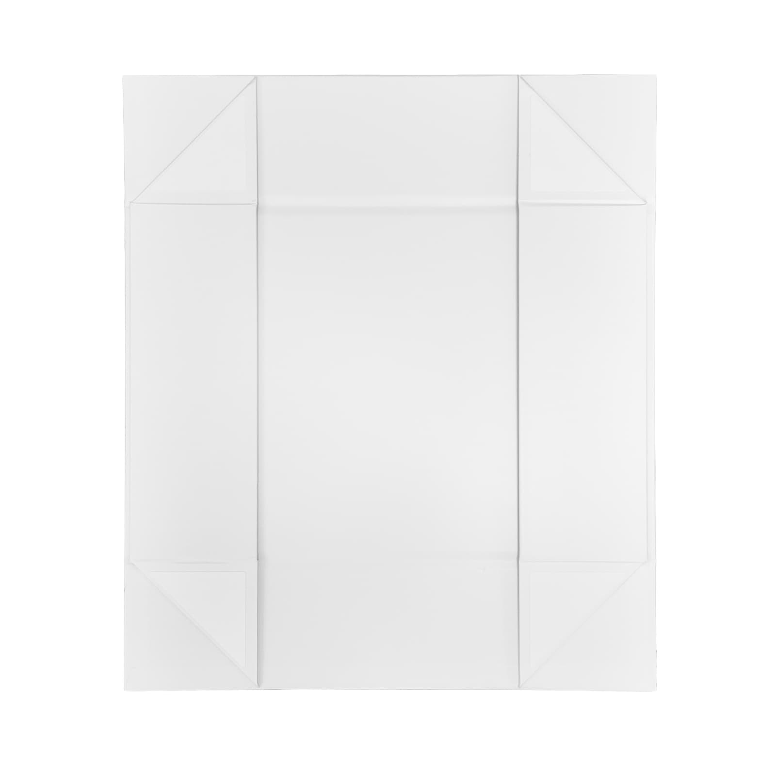 A large white magnetic gift box with foldable corners for easy assembly and storage.