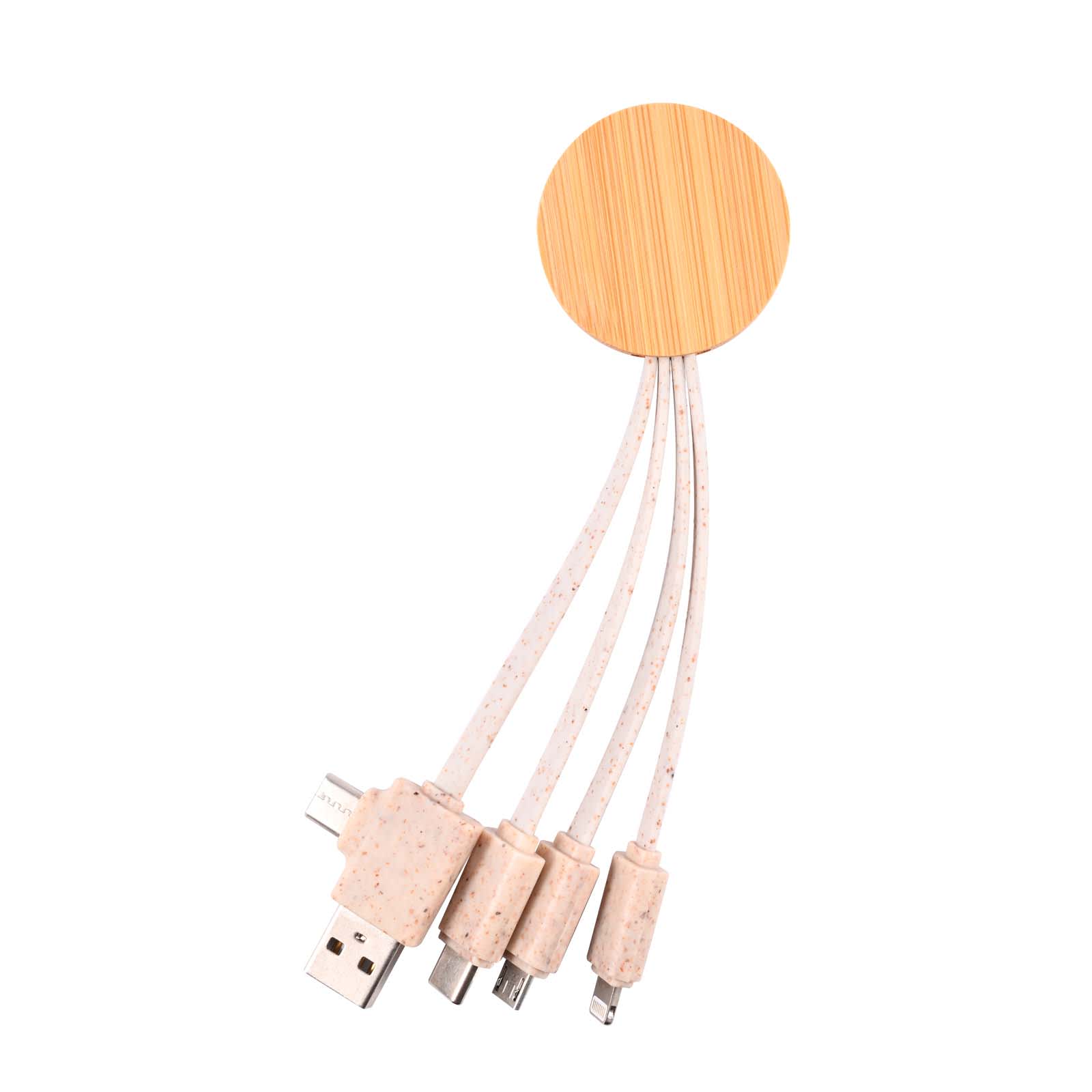 Sprite Round Bamboo Charging Cable - LL9436 Image