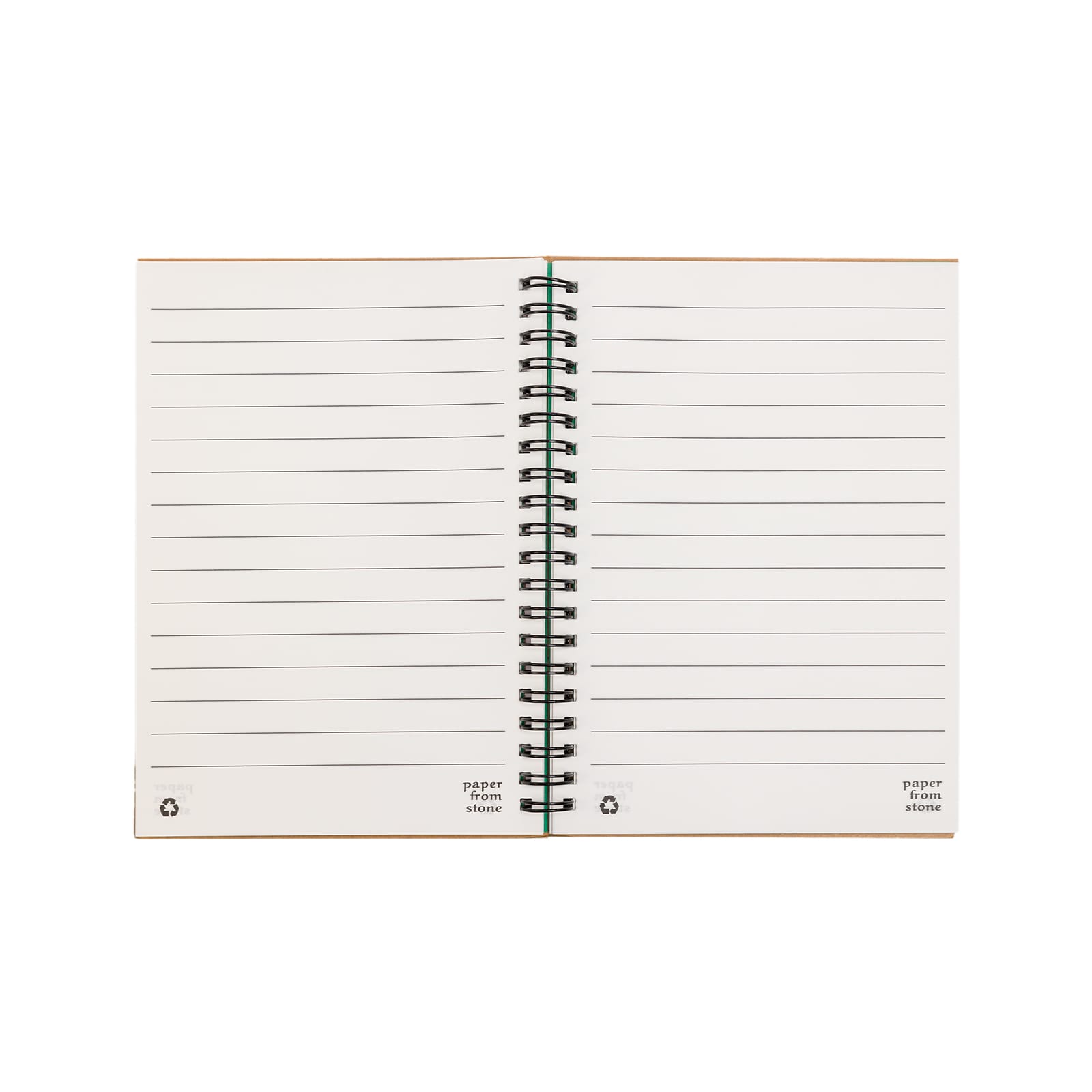 A Stone Paper Notebook featuring blank lined pages and a spiral binding.