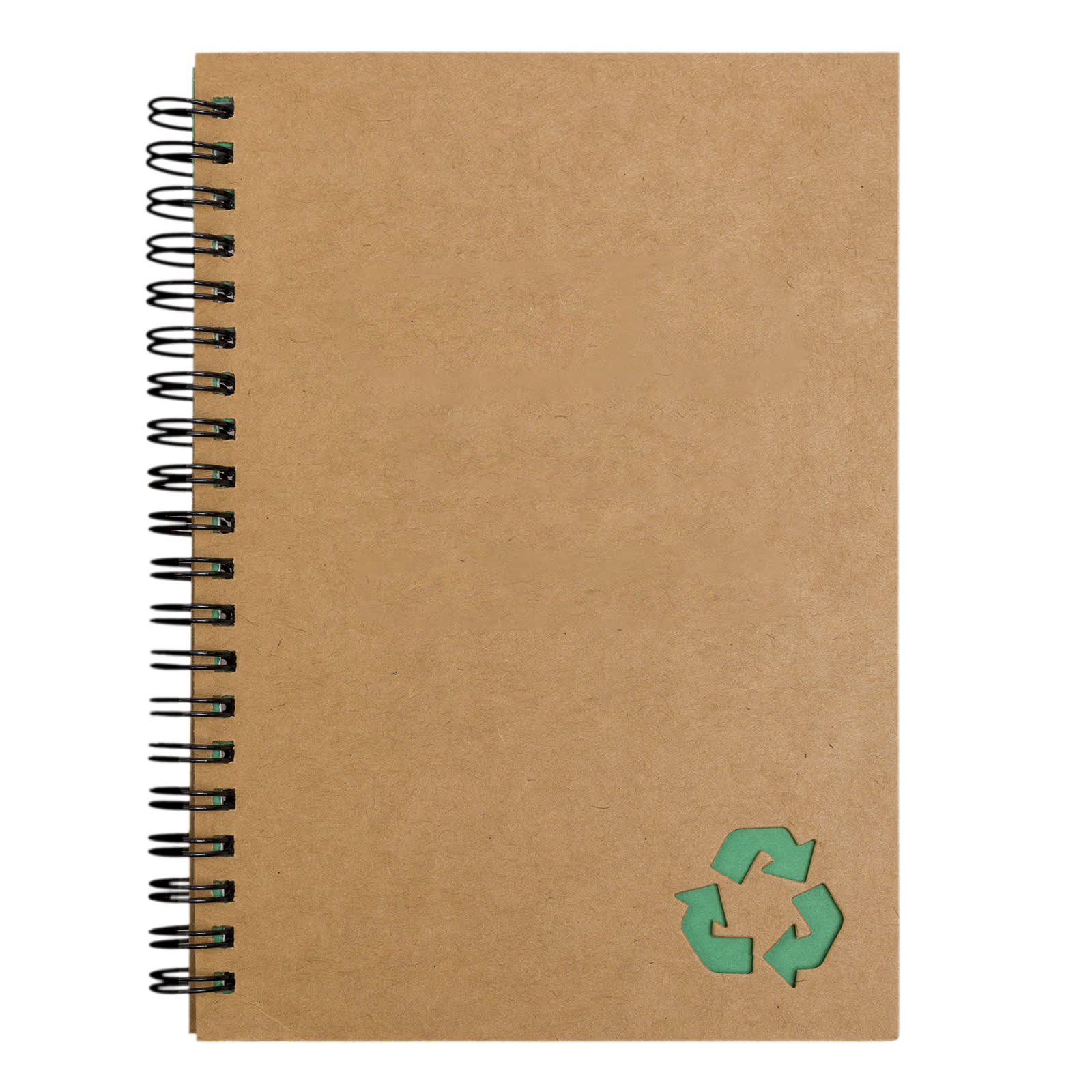 A Stone Paper Notebook with a spiral binding and a recycled material emblem on the cover.