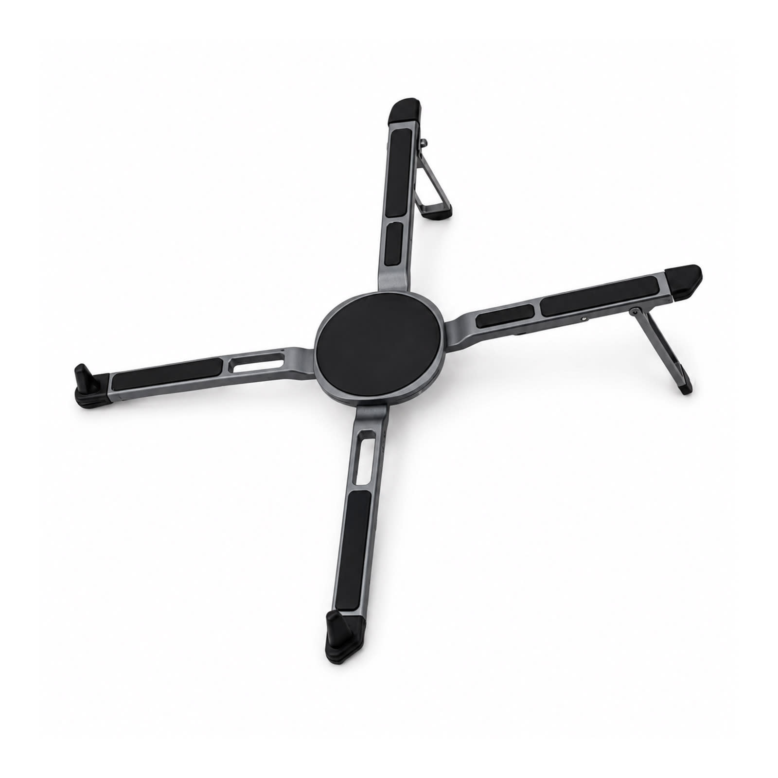 A silver and black Spider Device Stand with four adjustable arms and a central support.