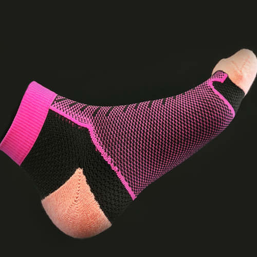 Mesh Knit, Padded Heel & Toe Athletic Socks