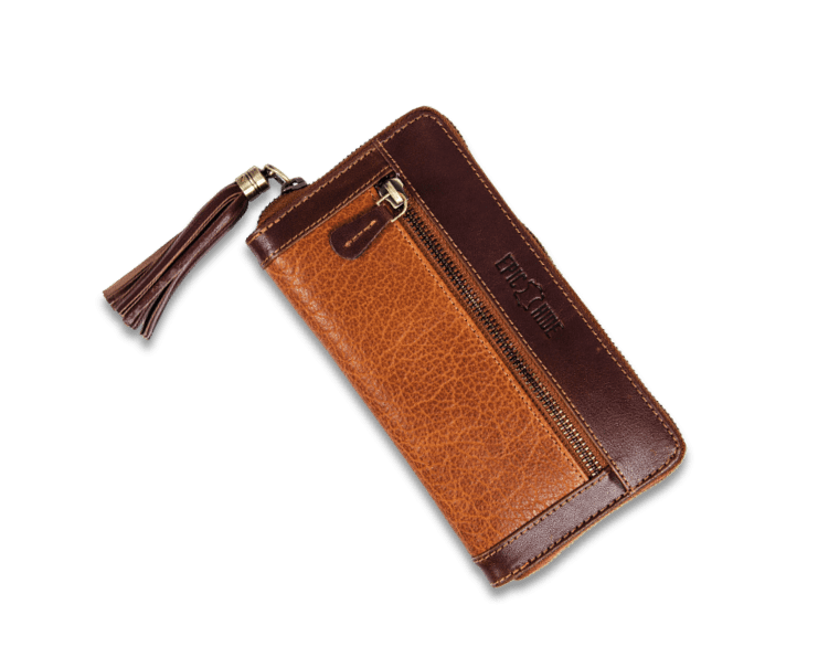 Leather Ladies Wallet with Tassel