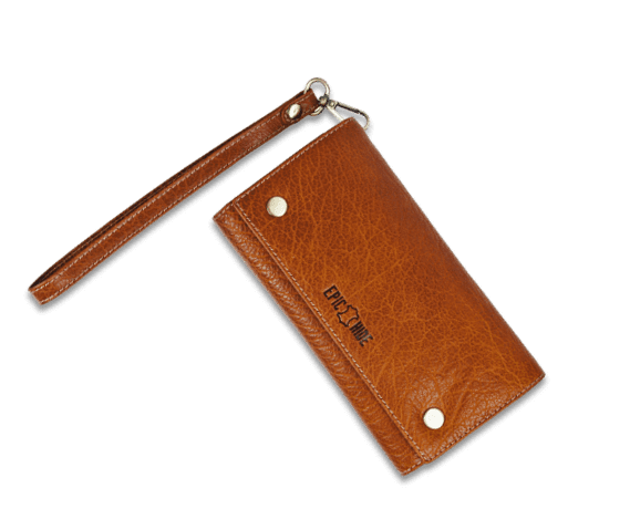 Leather Ladies Wallet With Wristlet
