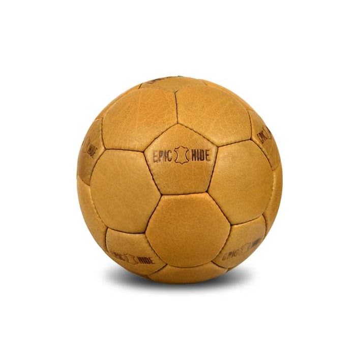 30-32 Panel Real Leather Coloured Soccer Ball