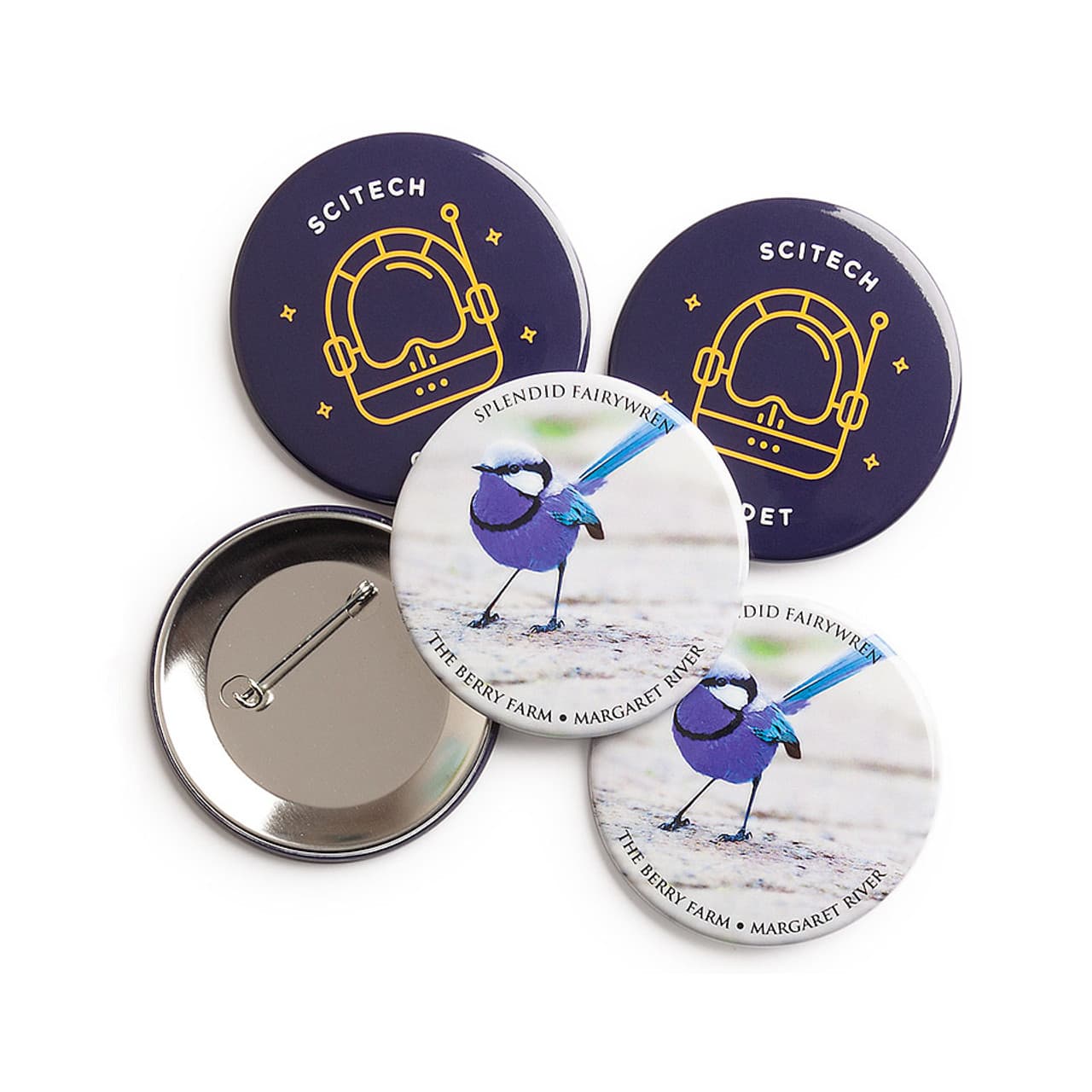 Custom Printed 64mm Round Badge