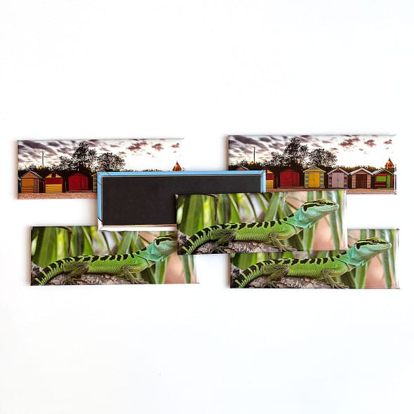 Custom Printed 115mm x 40mm Magnets Rectangle