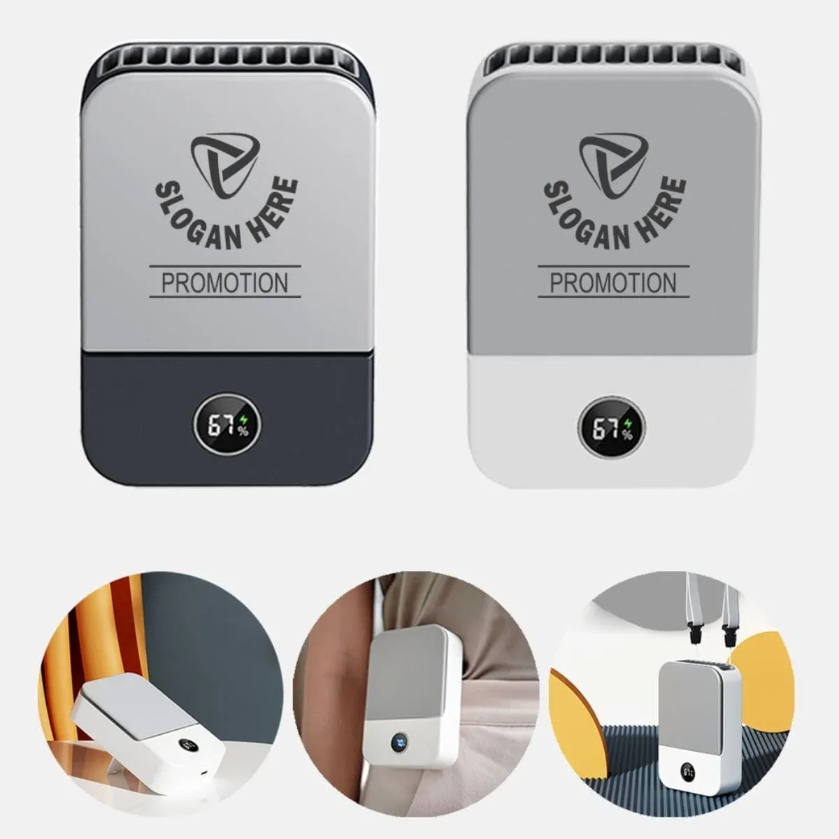 Personal Hand-Free Neckband Fan