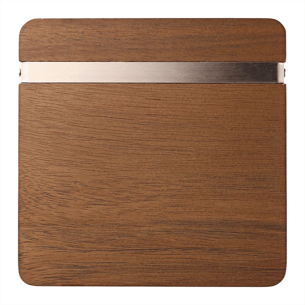 Graze Wood and Metal Coaster Set