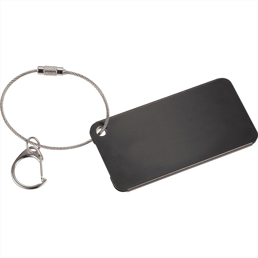 Aluminium Identification Tag - 1026-08 Image Black